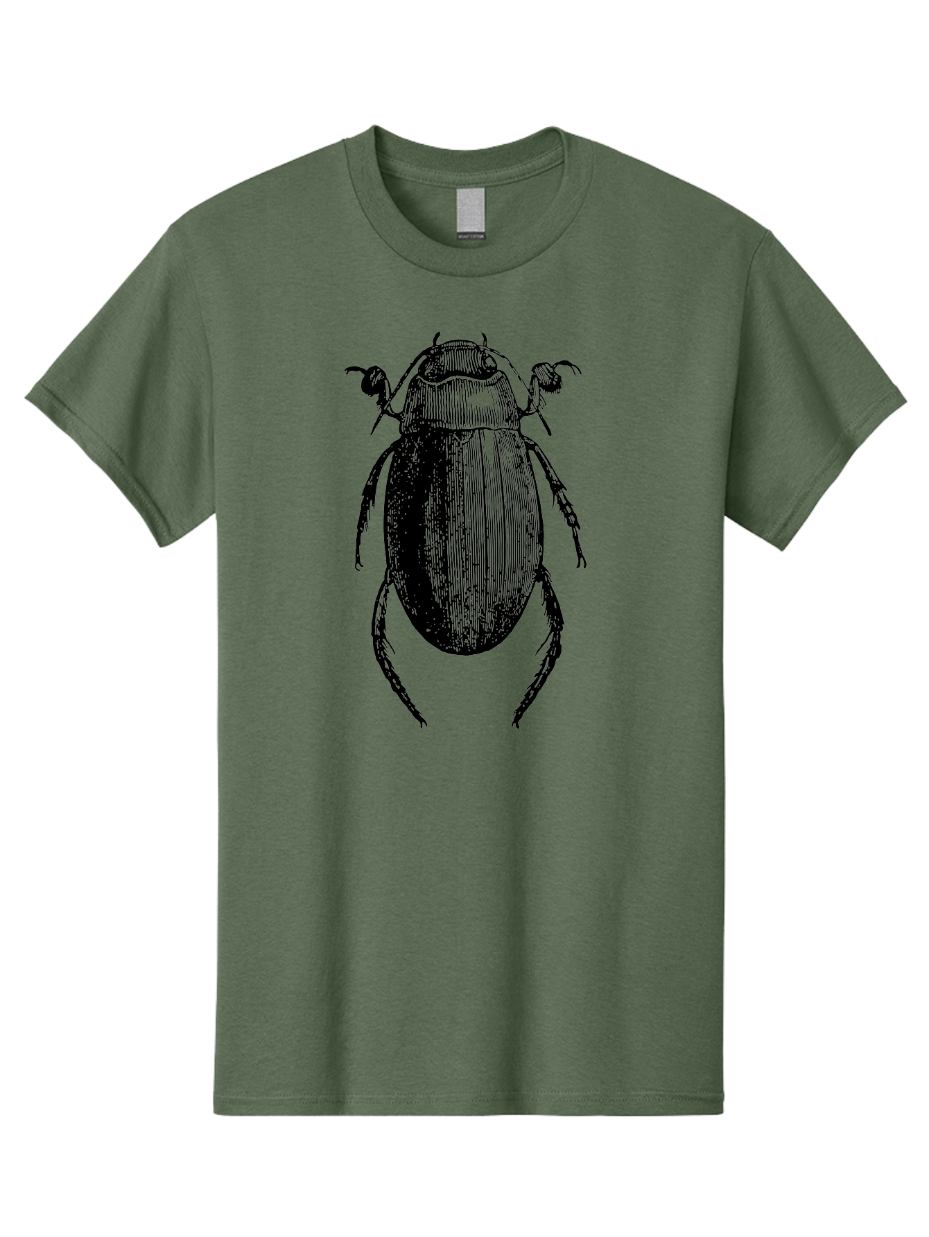 Beetle-1 Men'S Graphic Tee, 100% Cotton, Comfortable Casual Summer Wear, Machine Washable, Black Beetle Illustration, Insect Drawing, Detailed Artwork, Entomology Art, Bug Graphic, Vintage Style Aab504 19