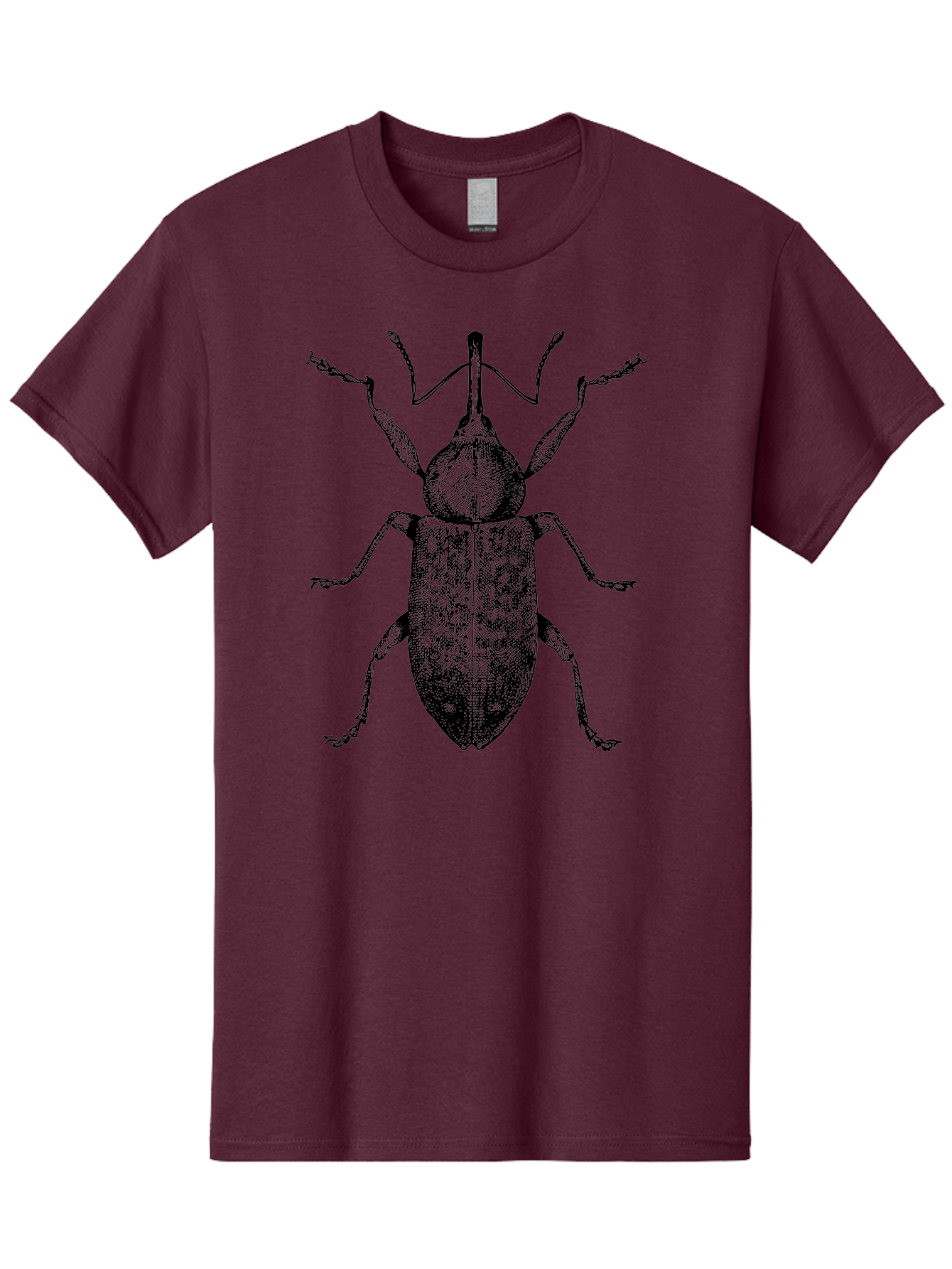 Beetle-2 Men'S Graphic Tee, 100% Cotton, Comfortable Casual Summer Wear, Machine Washable, Boll Weevil, Insect Illustration, Detailed Artwork, Weevil Species, Agricultural Pest, Entomology Art, Black And Green Illustration, Intricate Design Aab505 13