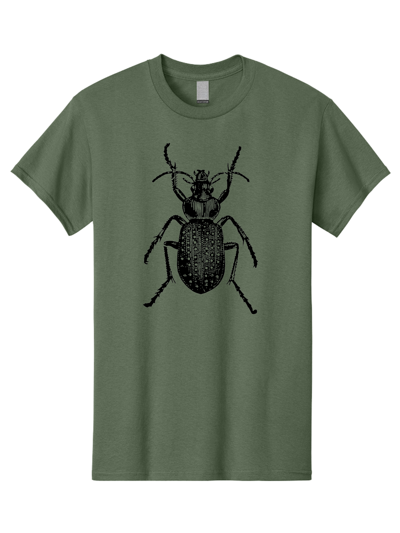 Beetle Men'S Graphic Tee, 100% Cotton, Comfortable Casual Summer Wear, Machine Washable, Black Beetle, Insect Illustration, Detailed Drawing, Entomology Art, Bug Graphic, Beetle Silhouette, Six Legs, Antennae, Insect Anatomy, Ornate Details Aab510 15