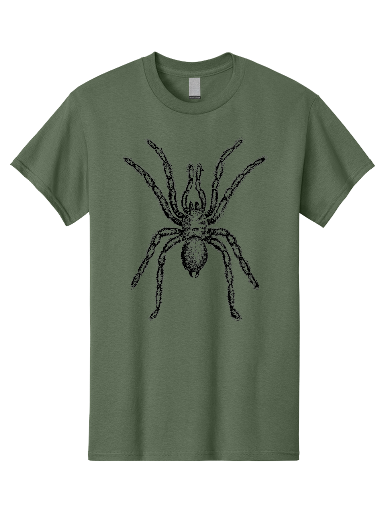 Black-Widow Men'S Graphic Tee, 100% Cotton, Comfortable Casual Summer Wear, Machine Washable, Black Widow Spider, Arachnid, Eight Legs, Venomous Spider, Spider Illustration, Detailed Drawing, Black And Green, Spider Art Aab511 15