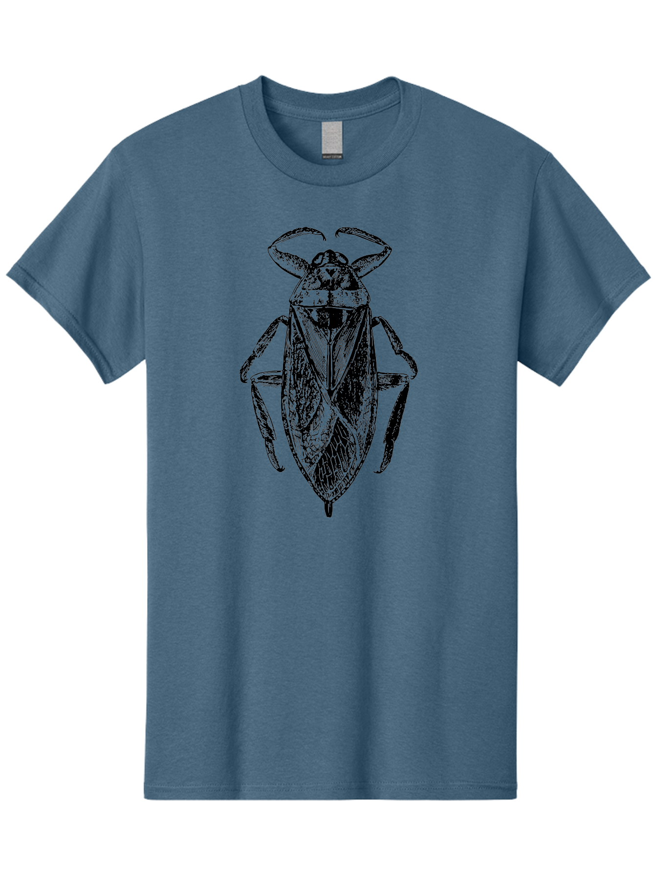 Bug-Illustration Men'S Graphic Tee, 100% Cotton, Comfortable Casual Summer Wear, Machine Washable, Insect Illustration, Entomology Art, Bug Drawing, Water Bug, Insect Anatomy, Wildlife Illustration, Detailed Artwork, Realistic Bug, Aab512 11