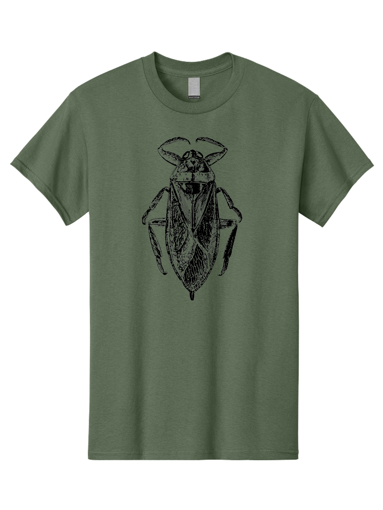 Bug-Illustration Men'S Graphic Tee, 100% Cotton, Comfortable Casual Summer Wear, Machine Washable, Insect Illustration, Entomology Art, Bug Drawing, Water Bug, Insect Anatomy, Wildlife Illustration, Detailed Artwork, Realistic Bug, Aab512 15