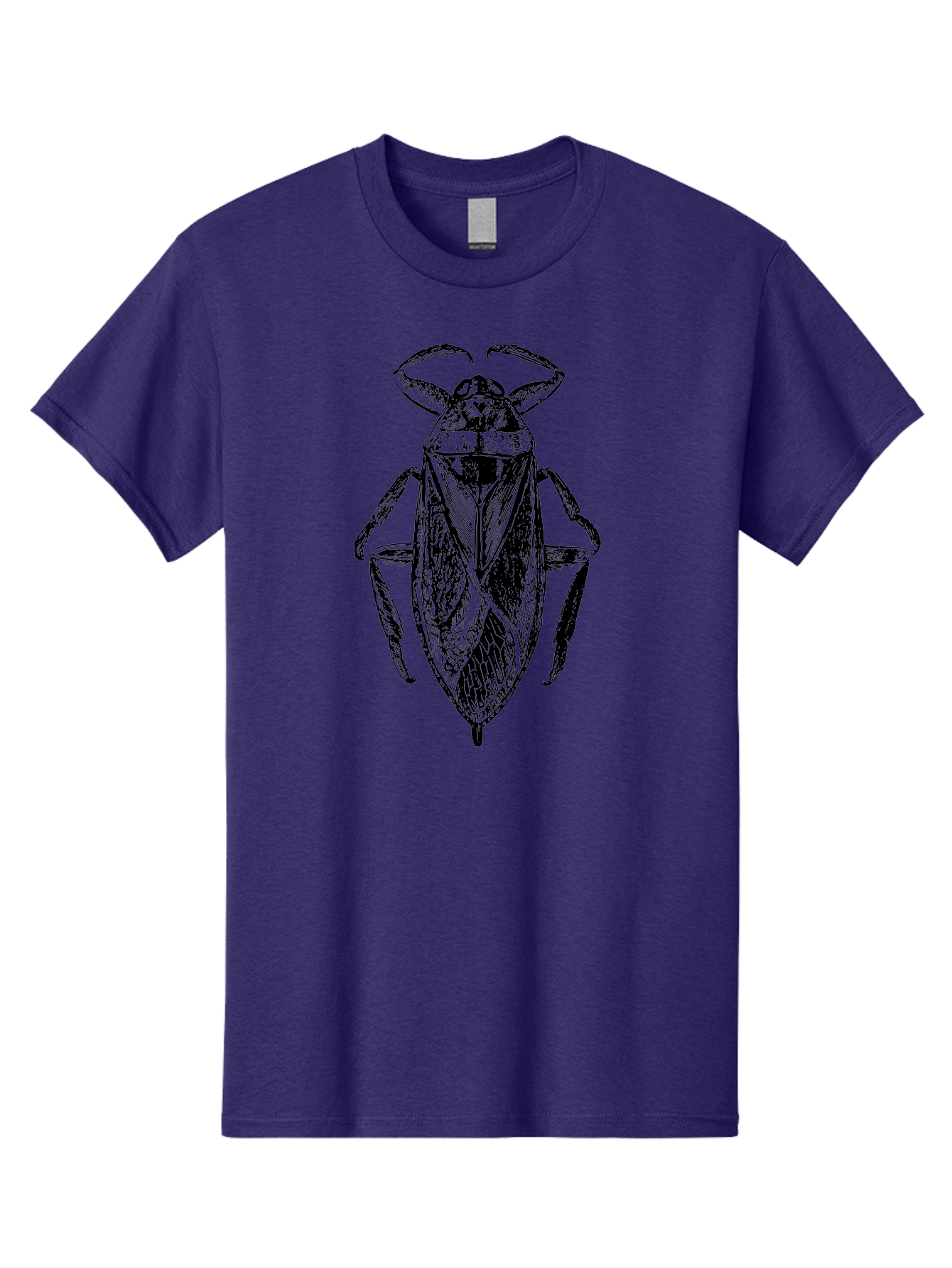 Bug-Illustration Men'S Graphic Tee, 100% Cotton, Comfortable Casual Summer Wear, Machine Washable, Insect Illustration, Entomology Art, Bug Drawing, Water Bug, Insect Anatomy, Wildlife Illustration, Detailed Artwork, Realistic Bug, Aab512 21