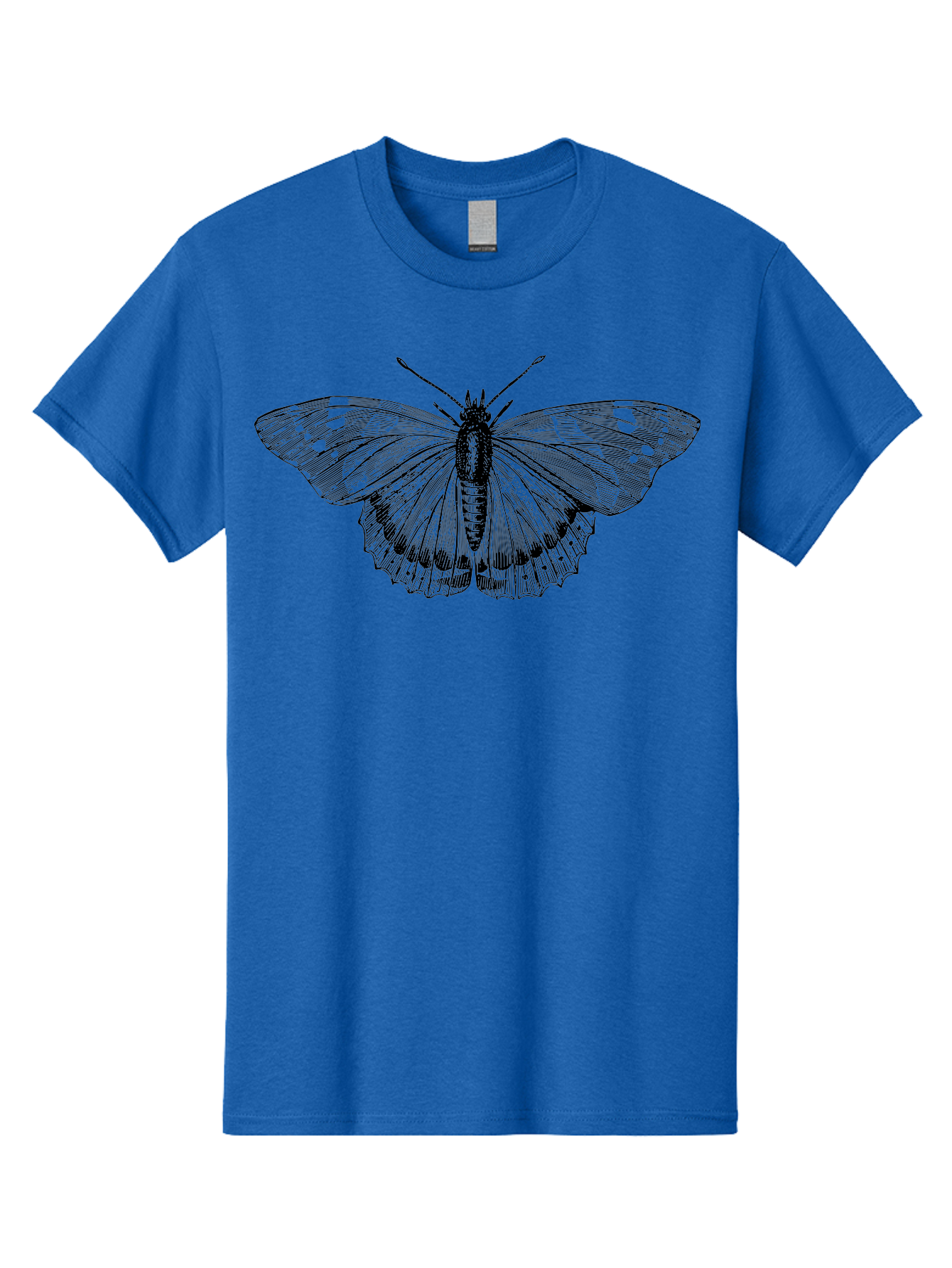 Butterfly-1 Men'S Graphic Tee, 100% Cotton, Comfortable Casual Summer Wear, Machine Washable, Butterfly With Open Wings, Detailed Illustration, Insect Art, Wing Patterns, Insect Anatomy, Natural Design, Delicate Lines Aab513 15