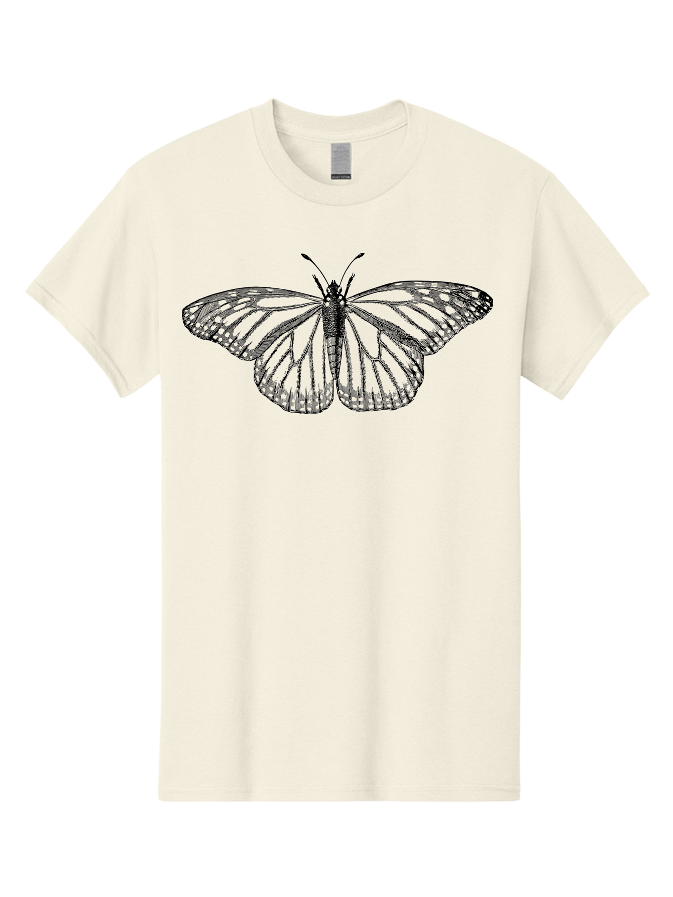 Butterfly Men'S Graphic Tee, 100% Cotton, Comfortable Casual Summer Wear, Machine Washable, Black Butterfly, Transparent Wings, Intricate Details, Delicate Patterns, Winged Insect, Symbolic Creature, Artistic Design, Natural Wonder, Aab517 23