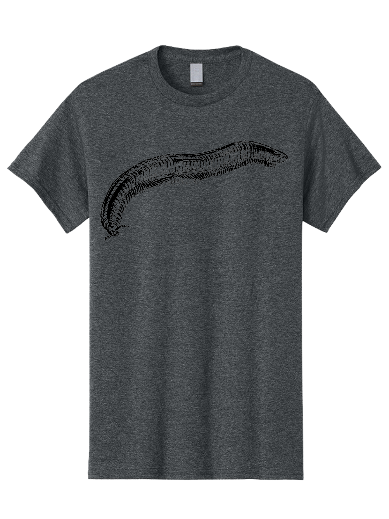 Centipede Men'S Graphic Tee, 100% Cotton, Comfortable Casual Summer Wear, Machine Washable, Centipede, Arthropod, Insect Anatomy, Detailed Drawing, Black Lines, Simple Background, Invertebrate, Segmented Body, Many Legs Aab522 7