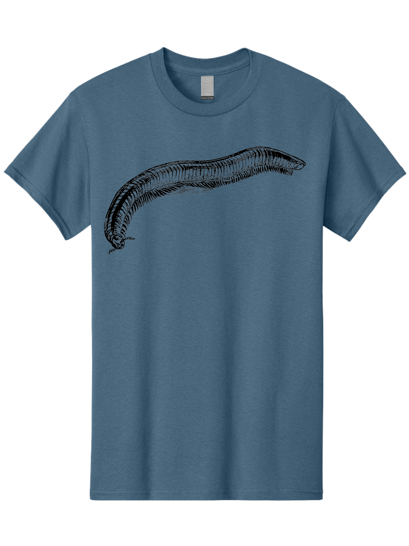 Centipede Men'S Graphic Tee, 100% Cotton, Comfortable Casual Summer Wear, Machine Washable, Centipede, Arthropod, Insect Anatomy, Detailed Drawing, Black Lines, Simple Background, Invertebrate, Segmented Body, Many Legs Aab522 11