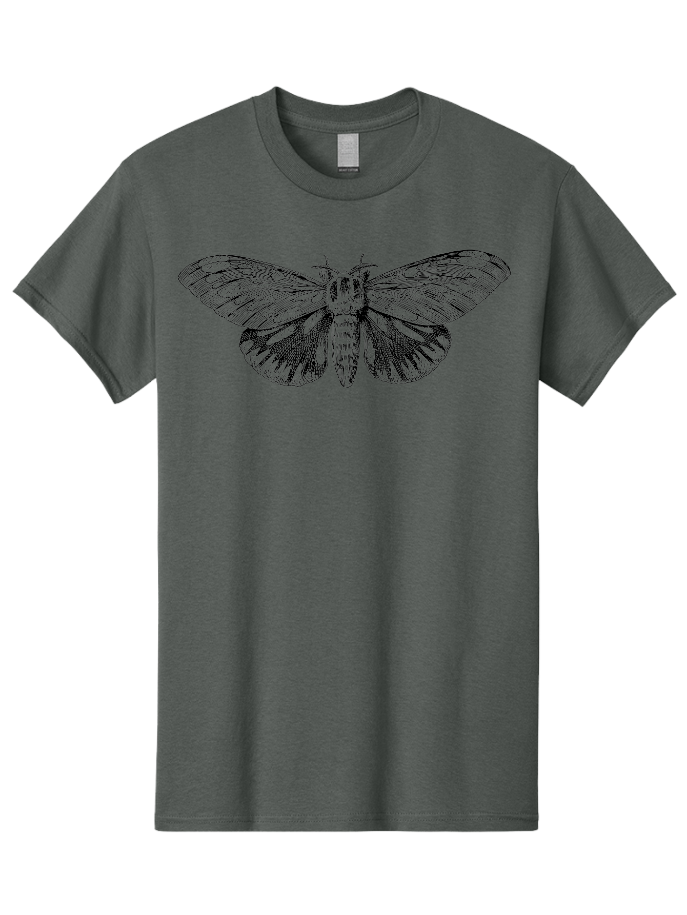 Death-S-Head-Hawkmoth Men'S Graphic Tee, 100% Cotton, Comfortable Casual Summer Wear, Machine Washable, Moth Illustration, Insect Art, Detailed Drawing, Butterfly Design, Wing Pattern, Entomology, Delicate Wings, Ornate Details, Abstract Art Aab527 13