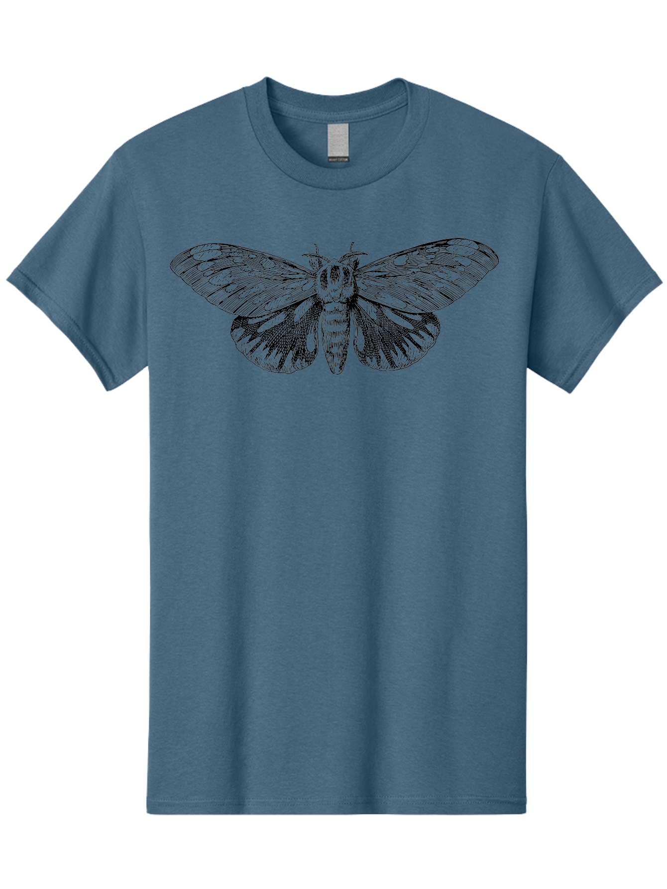 Death-S-Head-Hawkmoth Men'S Graphic Tee, 100% Cotton, Comfortable Casual Summer Wear, Machine Washable, Moth Illustration, Insect Art, Detailed Drawing, Butterfly Design, Wing Pattern, Entomology, Delicate Wings, Ornate Details, Abstract Art Aab527 9
