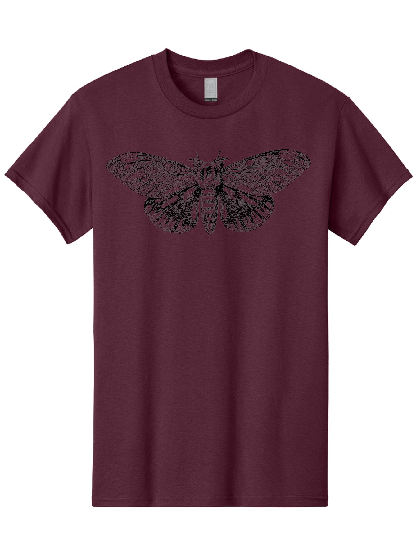Death-S-Head-Hawkmoth Men'S Graphic Tee, 100% Cotton, Comfortable Casual Summer Wear, Machine Washable, Moth Illustration, Insect Art, Detailed Drawing, Butterfly Design, Wing Pattern, Entomology, Delicate Wings, Ornate Details, Abstract Art Aab527 17