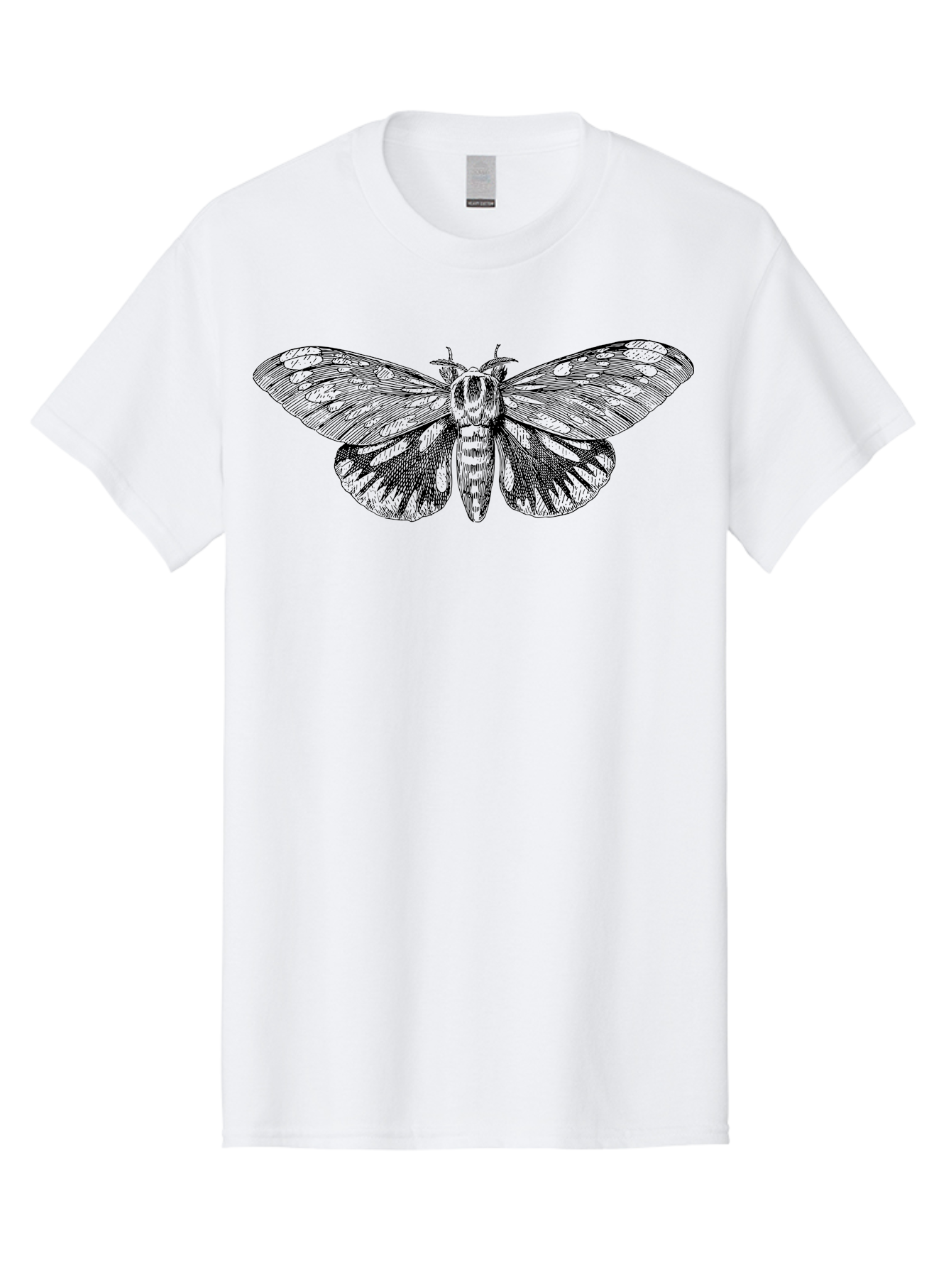 Death-S-Head-Hawkmoth Men'S Graphic Tee, 100% Cotton, Comfortable Casual Summer Wear, Machine Washable, Moth Illustration, Insect Art, Detailed Drawing, Butterfly Design, Wing Pattern, Entomology, Delicate Wings, Ornate Details, Abstract Art Aab527 7