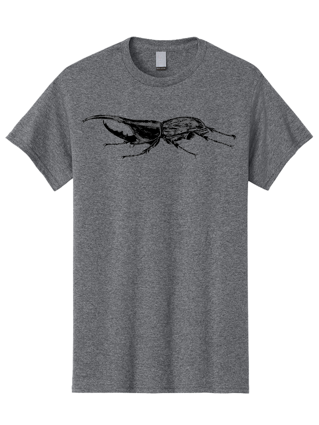 Giant-Stag-Beetle Men'S Graphic Tee, 100% Cotton, Comfortable Casual Summer Wear, Machine Washable, Giant Stag Beetle, Insect Silhouette, Wildlife Illustration, Entomology Art, Beetle Species, Dark Shadows, Detailed Insect, Insect Anatomy Aab535 9