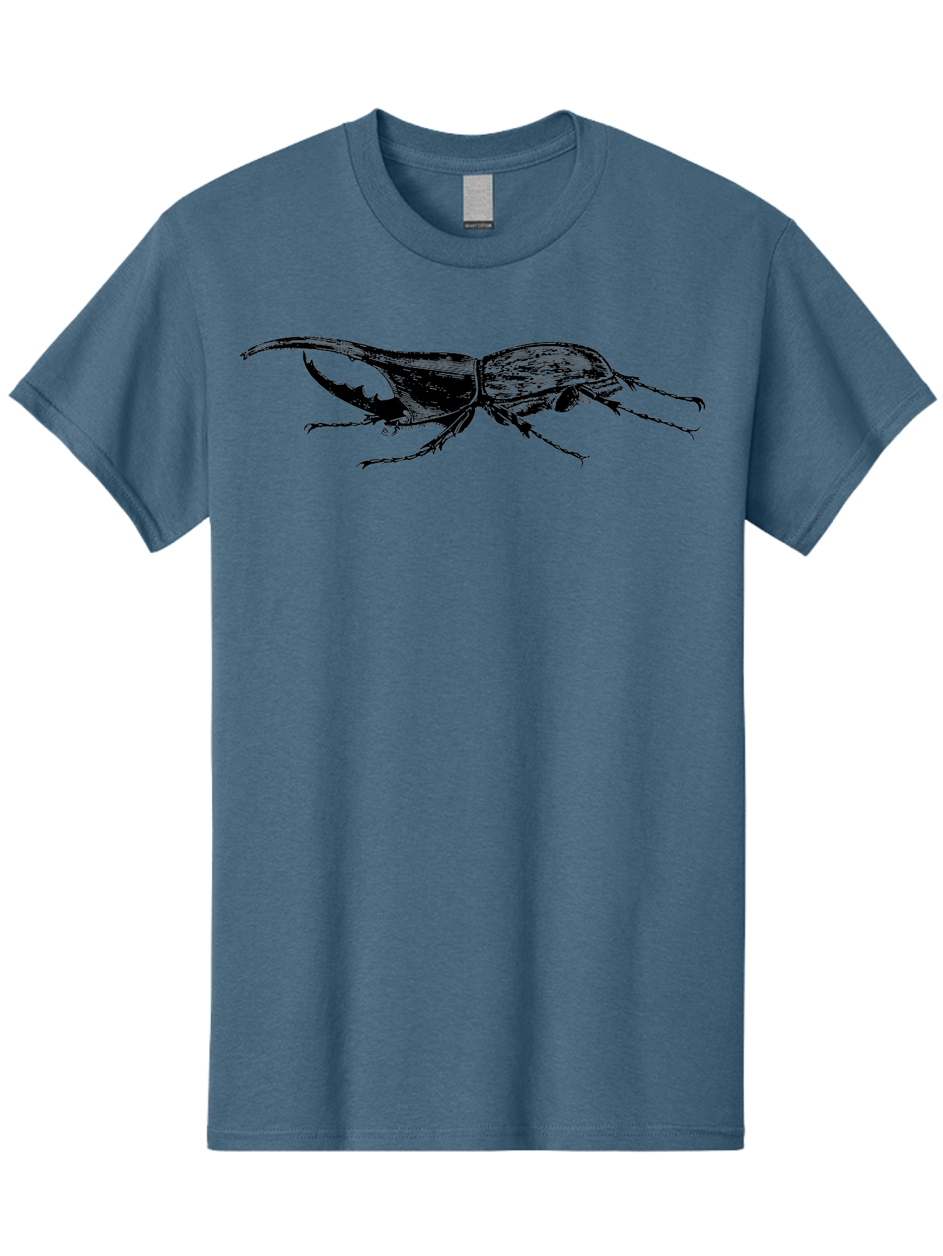 Giant-Stag-Beetle Men'S Graphic Tee, 100% Cotton, Comfortable Casual Summer Wear, Machine Washable, Giant Stag Beetle, Insect Silhouette, Wildlife Illustration, Entomology Art, Beetle Species, Dark Shadows, Detailed Insect, Insect Anatomy Aab535 11