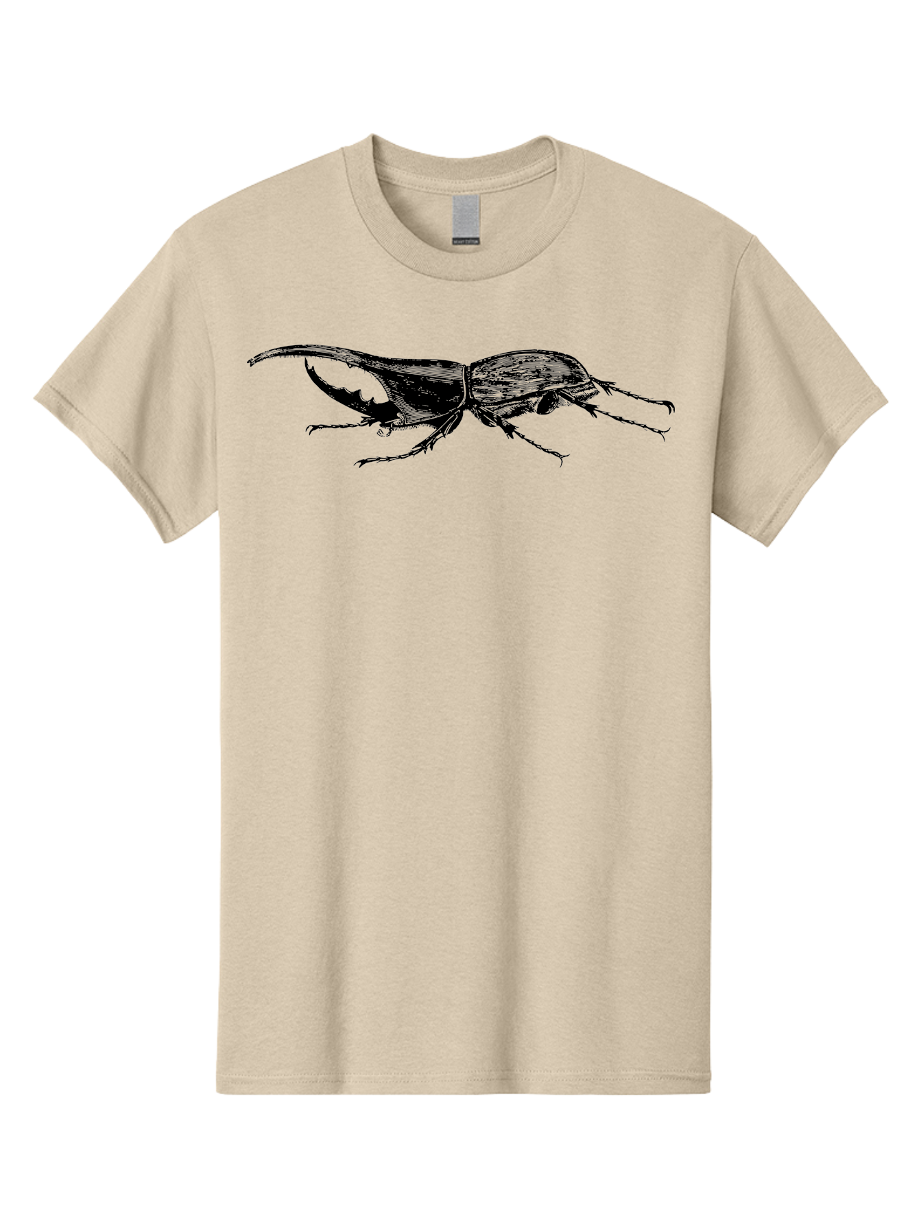Giant-Stag-Beetle Men'S Graphic Tee, 100% Cotton, Comfortable Casual Summer Wear, Machine Washable, Giant Stag Beetle, Insect Silhouette, Wildlife Illustration, Entomology Art, Beetle Species, Dark Shadows, Detailed Insect, Insect Anatomy Aab535 27