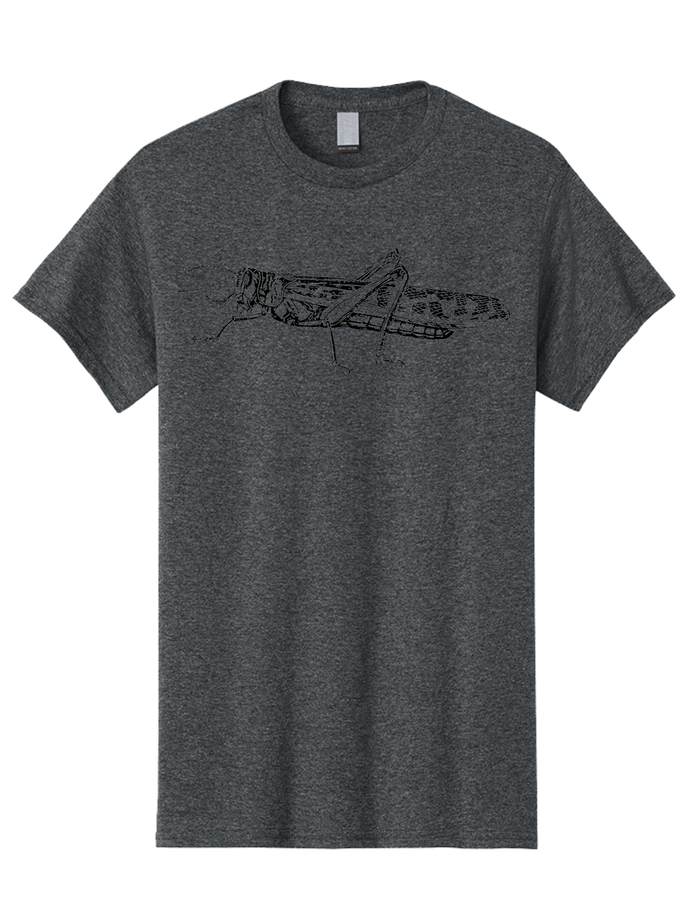 Grasshopper Men'S Graphic Tee, 100% Cotton, Comfortable Casual Summer Wear, Machine Washable, Detailed Illustration, Grasshopper, Insect, Entomology, Wildlife, Sketch Art, Black Lines, Detailed Drawing, Fauna, Zoology Aab537 7