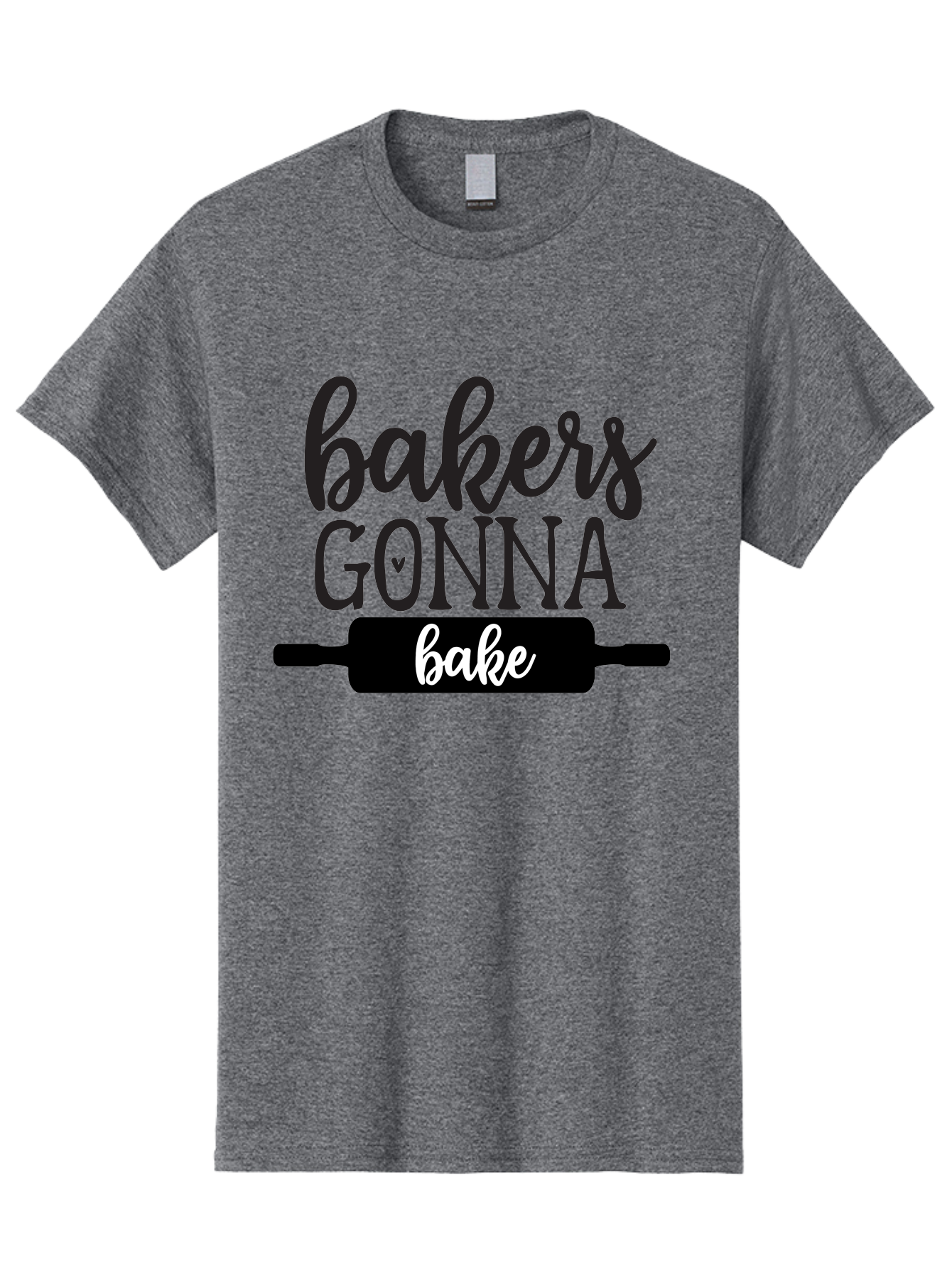 Bakers-Gonna-Bake-1 Men'S Graphic Tee, 100% Cotton, Comfortable Casual Summer Wear, Machine Washable, Baking Inspiration, Bakers Gonna Bake, Rolling Pin, Baking Quotes, Sweet Treats, Baker'S Life, Baking Love, Pastry Arts Aab562 11