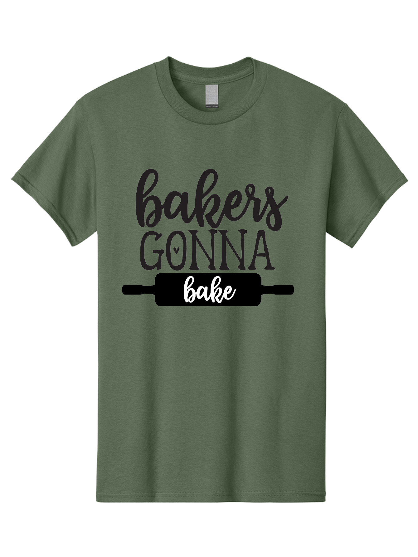 Bakers-Gonna-Bake-1 Men'S Graphic Tee, 100% Cotton, Comfortable Casual Summer Wear, Machine Washable, Baking Inspiration, Bakers Gonna Bake, Rolling Pin, Baking Quotes, Sweet Treats, Baker'S Life, Baking Love, Pastry Arts Aab562 27