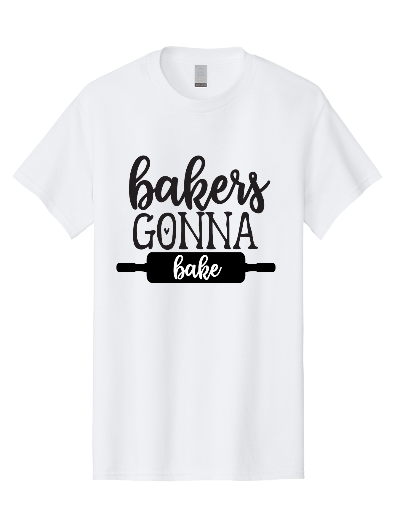 Bakers-Gonna-Bake-1 Men'S Graphic Tee, 100% Cotton, Comfortable Casual Summer Wear, Machine Washable, Baking Inspiration, Bakers Gonna Bake, Rolling Pin, Baking Quotes, Sweet Treats, Baker'S Life, Baking Love, Pastry Arts Aab562 7