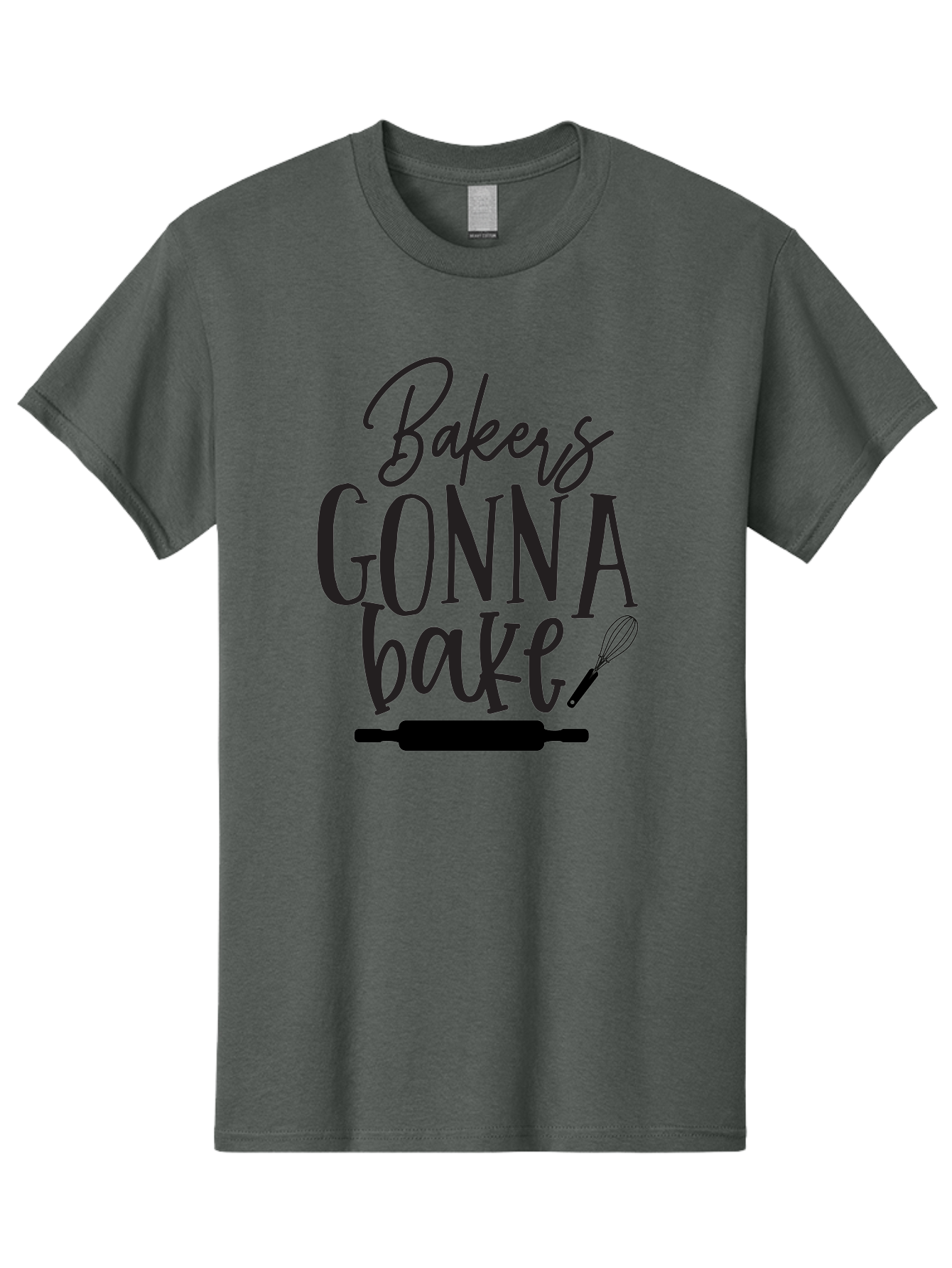 Bakers-Gonna-Bake Men'S Graphic Tee, 100% Cotton, Comfortable Casual Summer Wear, Machine Washable, Baking Quote, Bakers Gonna Bake, Bakery Slogan, Baking Humor, Rolling Pin, Whisk, Baking Utensils, Baker'S Quote, Funny Baking Saying Aab563 13