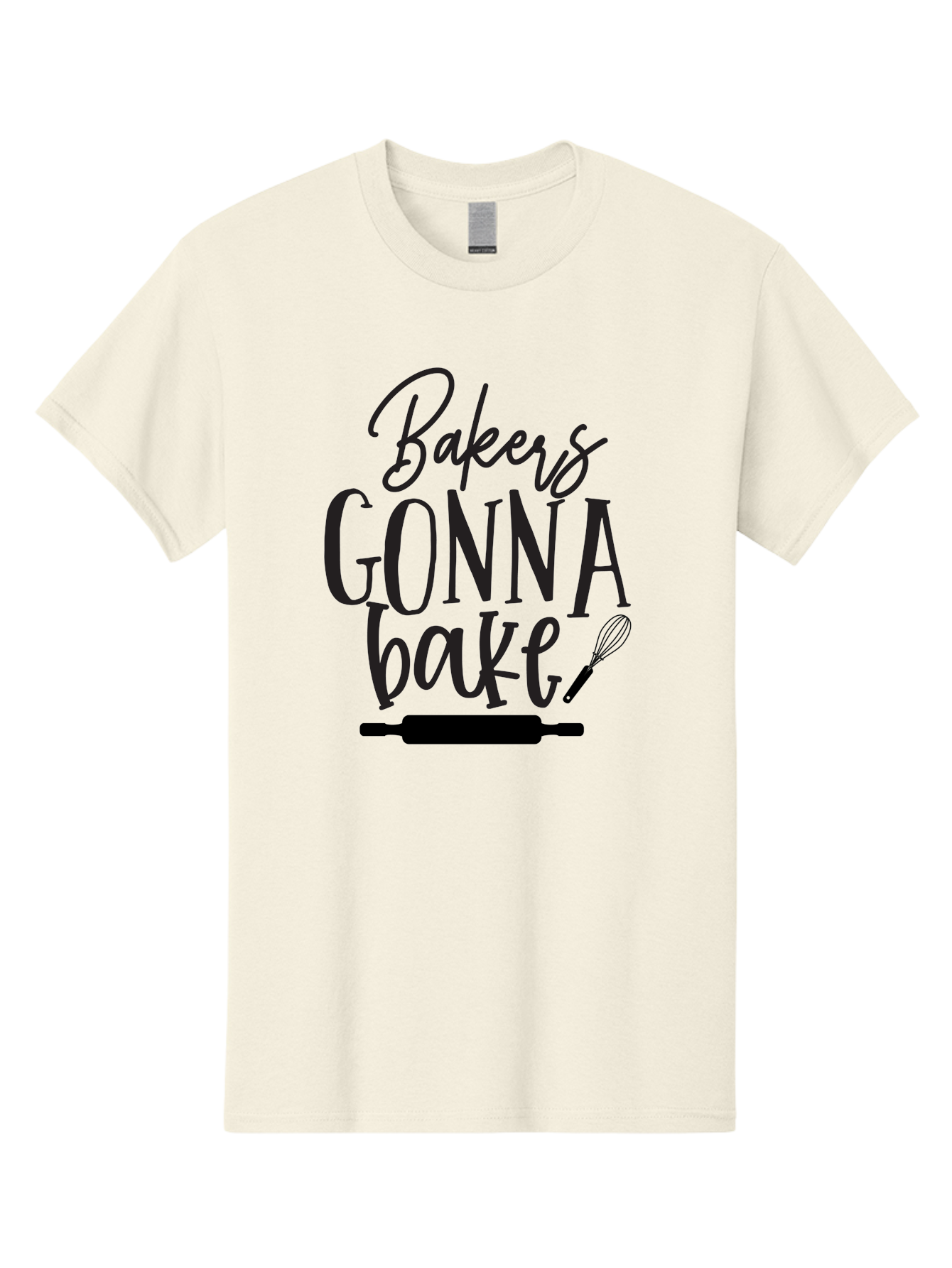 Bakers-Gonna-Bake Men'S Graphic Tee, 100% Cotton, Comfortable Casual Summer Wear, Machine Washable, Baking Quote, Bakers Gonna Bake, Bakery Slogan, Baking Humor, Rolling Pin, Whisk, Baking Utensils, Baker'S Quote, Funny Baking Saying Aab563 25