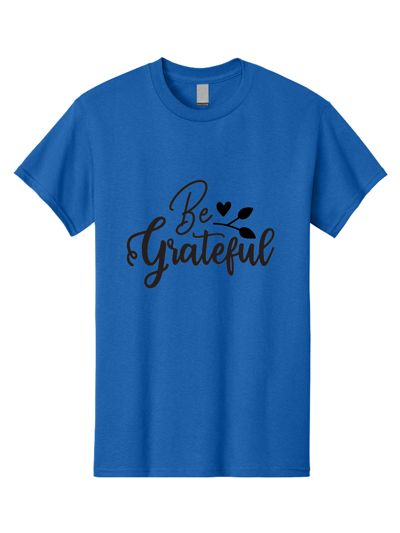 Be-Grateful Men'S Graphic Tee, 100% Cotton, Comfortable Casual Summer Wear, Machine Washable, Inspirational Quote, Motivational Phrase, Positive Affirmation, Heart Symbol, Leaf Design, Gratitude Message, Black Lettering, Be Grateful Aab564 21