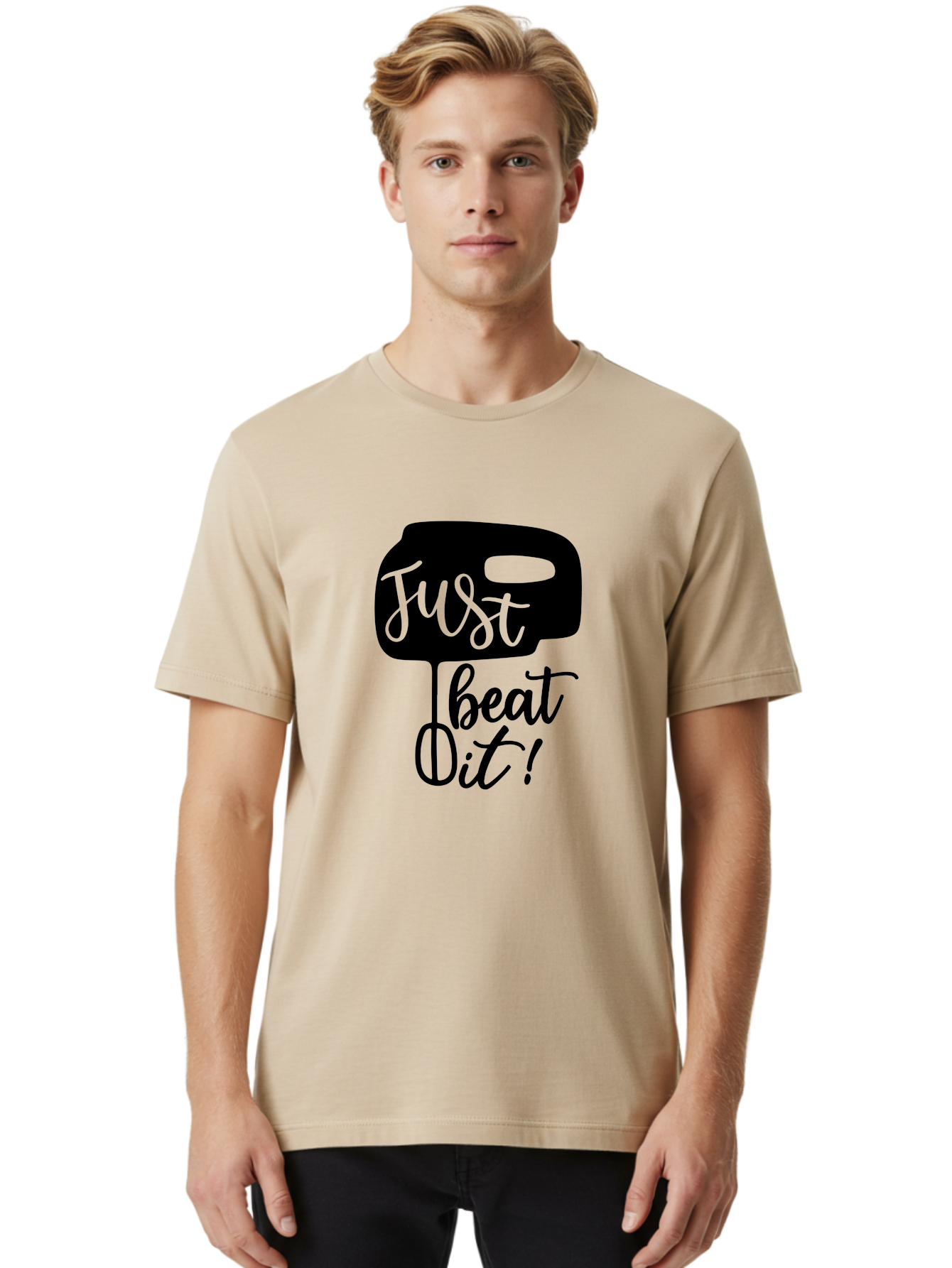 Just-Beat-It Men'S Graphic Tee, 100% Cotton, Comfortable Casual Summer Wear, Machine Washable, Boxing, Motivational Quote, Fitness Inspiration, Workout Encouragement, Just Beat It!, Boxing Graphics, Motivational Boxing Aab582 16