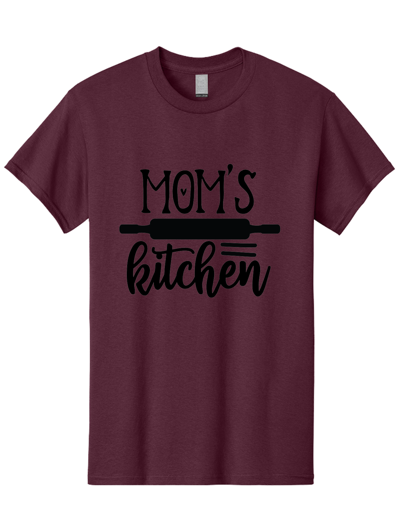 Mom-S-Kitchen Men'S Graphic Tee, 100% Cotton, Comfortable Casual Summer Wear, Machine Washable, Mom'S Kitchen, Mother'S Day Gift, Kitchen Decor, Baking, Cooking, Rolling Pin, Mother'S Kitchen, Homemade, Family Recipe, Kitchen Love, Aab586 21