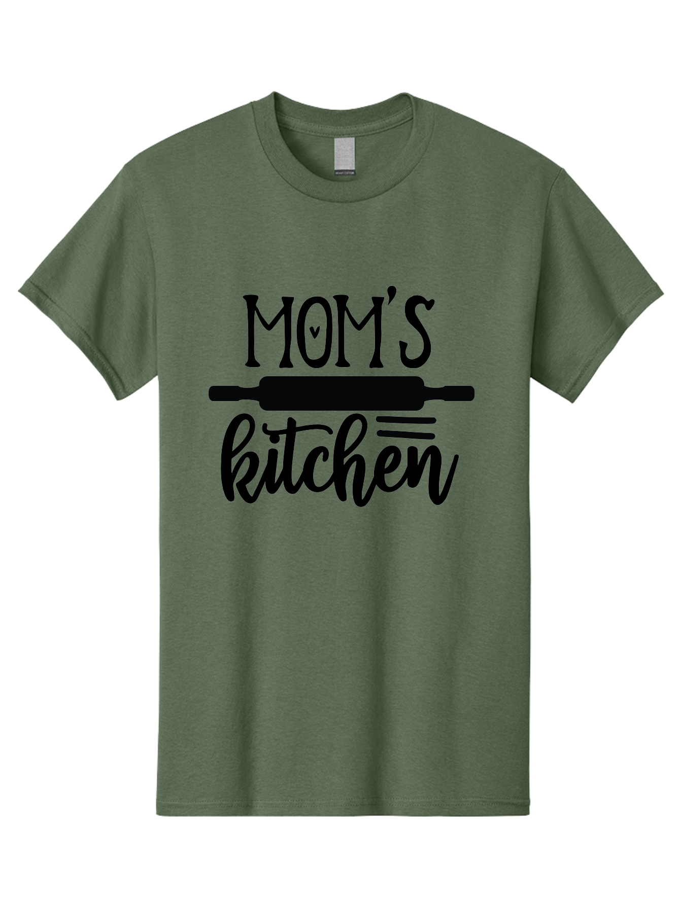 Mom-S-Kitchen Men'S Graphic Tee, 100% Cotton, Comfortable Casual Summer Wear, Machine Washable, Mom'S Kitchen, Mother'S Day Gift, Kitchen Decor, Baking, Cooking, Rolling Pin, Mother'S Kitchen, Homemade, Family Recipe, Kitchen Love, Aab586 27