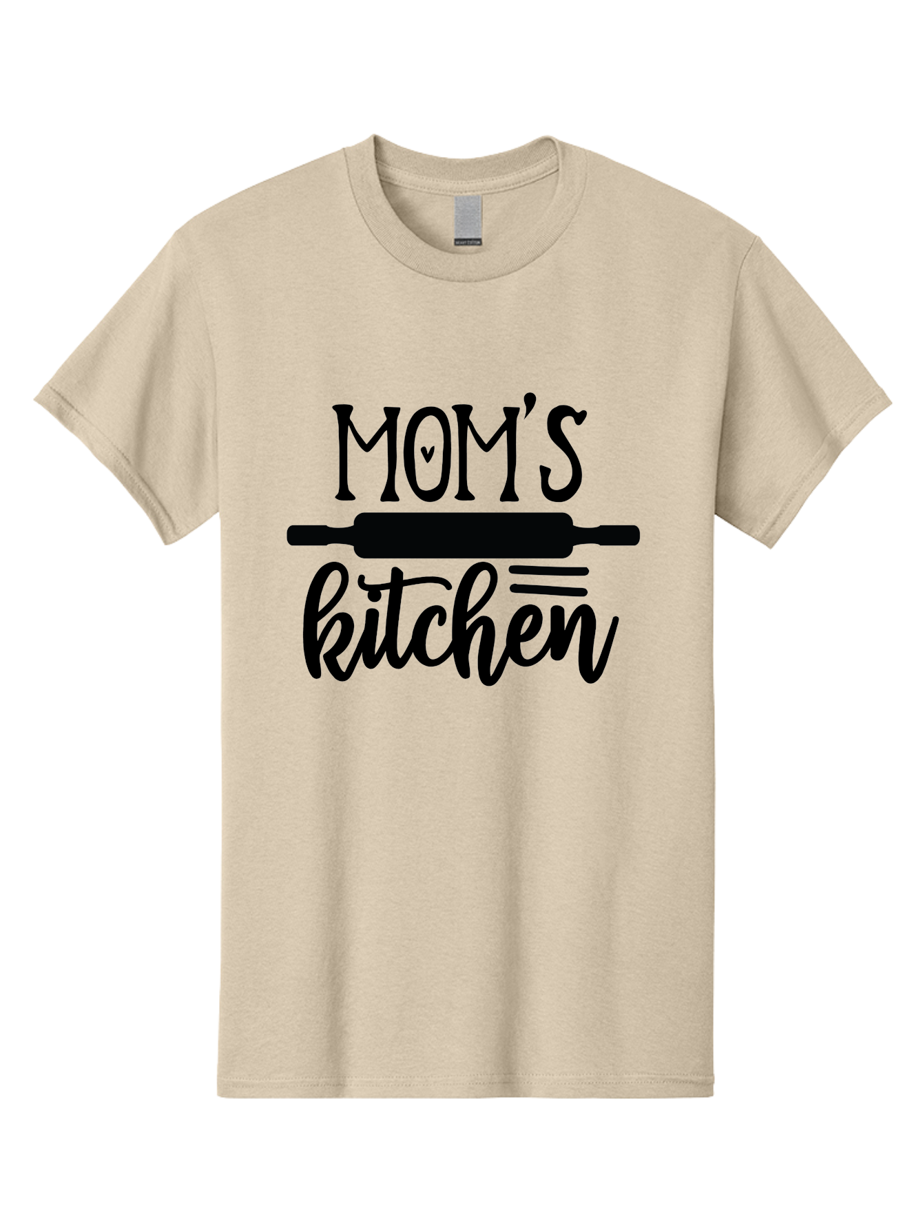 Mom-S-Kitchen Men'S Graphic Tee, 100% Cotton, Comfortable Casual Summer Wear, Machine Washable, Mom'S Kitchen, Mother'S Day Gift, Kitchen Decor, Baking, Cooking, Rolling Pin, Mother'S Kitchen, Homemade, Family Recipe, Kitchen Love, Aab586 23