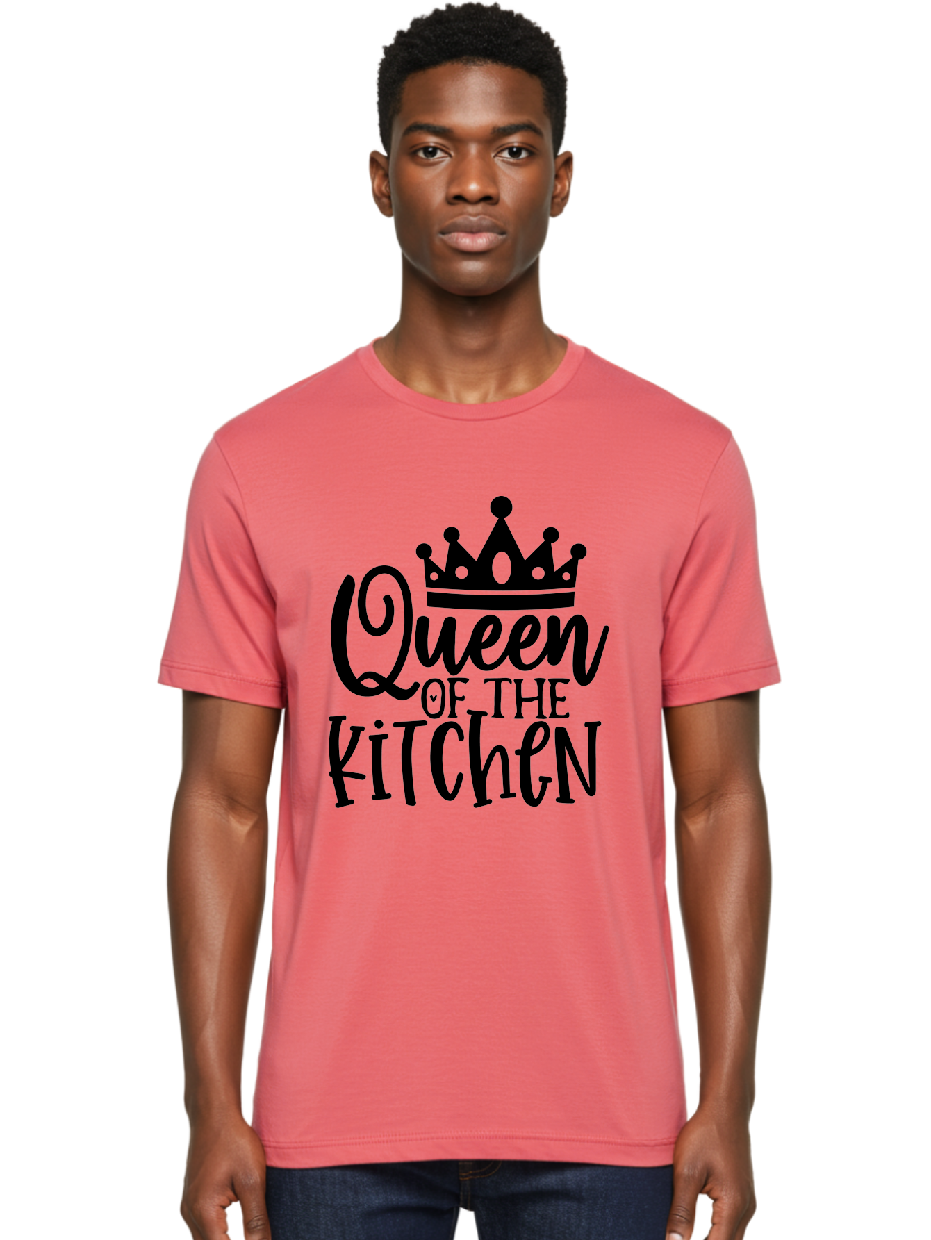 Queen-Of-The-Kitchen Men'S Graphic Tee, 100% Cotton, Comfortable Casual Summer Wear, Machine Washable, Kitchen Queen, Cooking, Baking, Culinary Skills, Domestic Goddess, Kitchen Decor, Cooking Inspiration, Recipe Ideas, Kitchen Motivation, Aab587 6