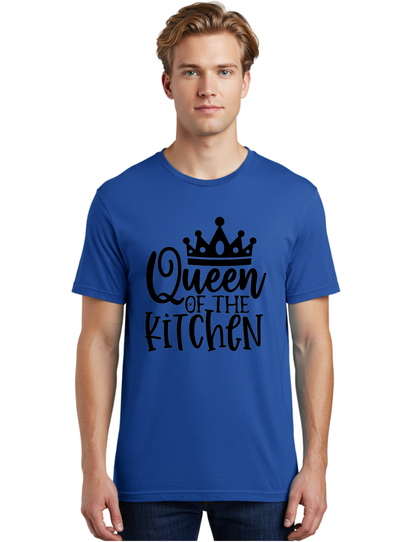 Queen-Of-The-Kitchen Men'S Graphic Tee, 100% Cotton, Comfortable Casual Summer Wear, Machine Washable, Kitchen Queen, Cooking, Baking, Culinary Skills, Domestic Goddess, Kitchen Decor, Cooking Inspiration, Recipe Ideas, Kitchen Motivation, Aab587 26