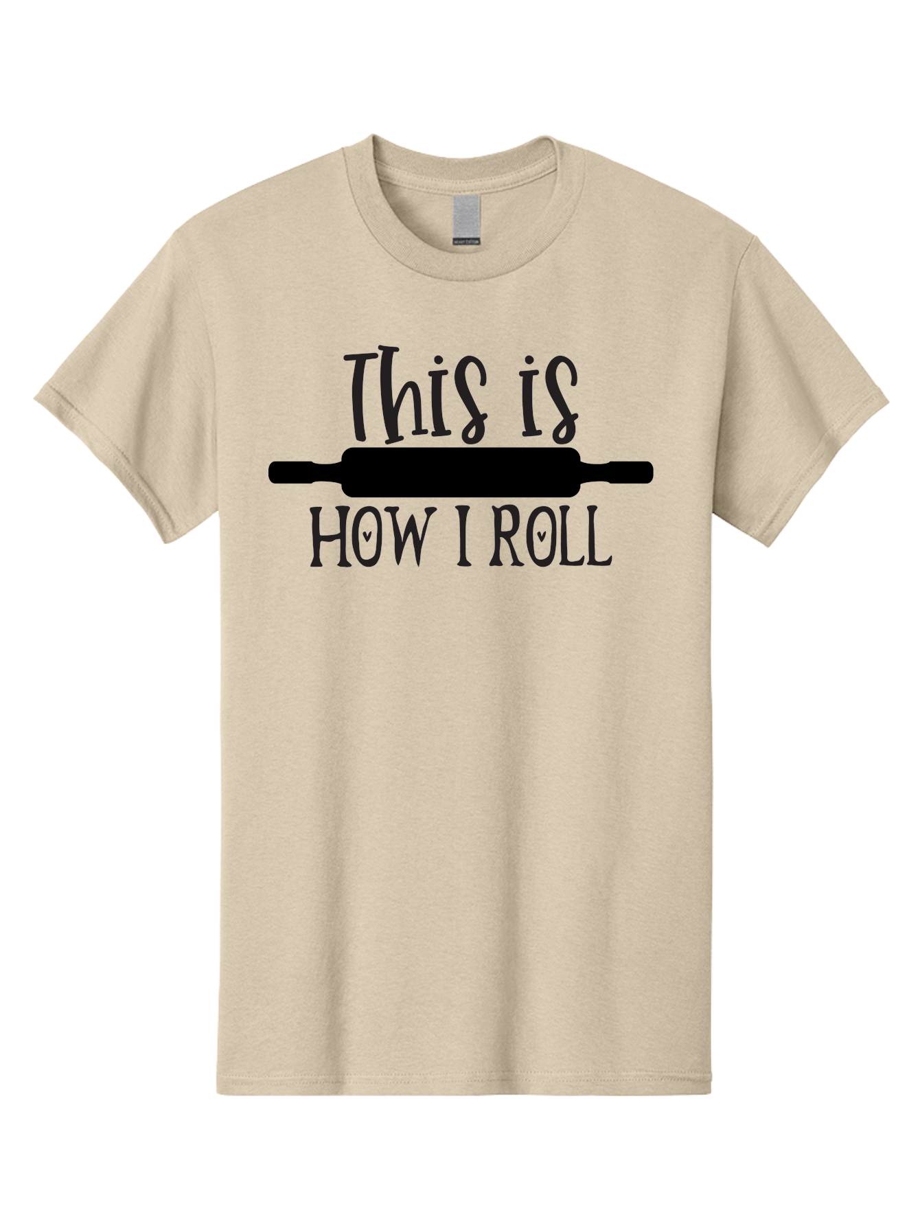 This-Is-How-I-Roll Men'S Graphic Tee, 100% Cotton, Comfortable Casual Summer Wear, Machine Washable, Baking Humor, Rolling Pin, Punny Phrase, Funny Quote, Baking Quote, Kitchen Humor, Playful Design, Whimsical Typography, Clever Saying Aab591 5