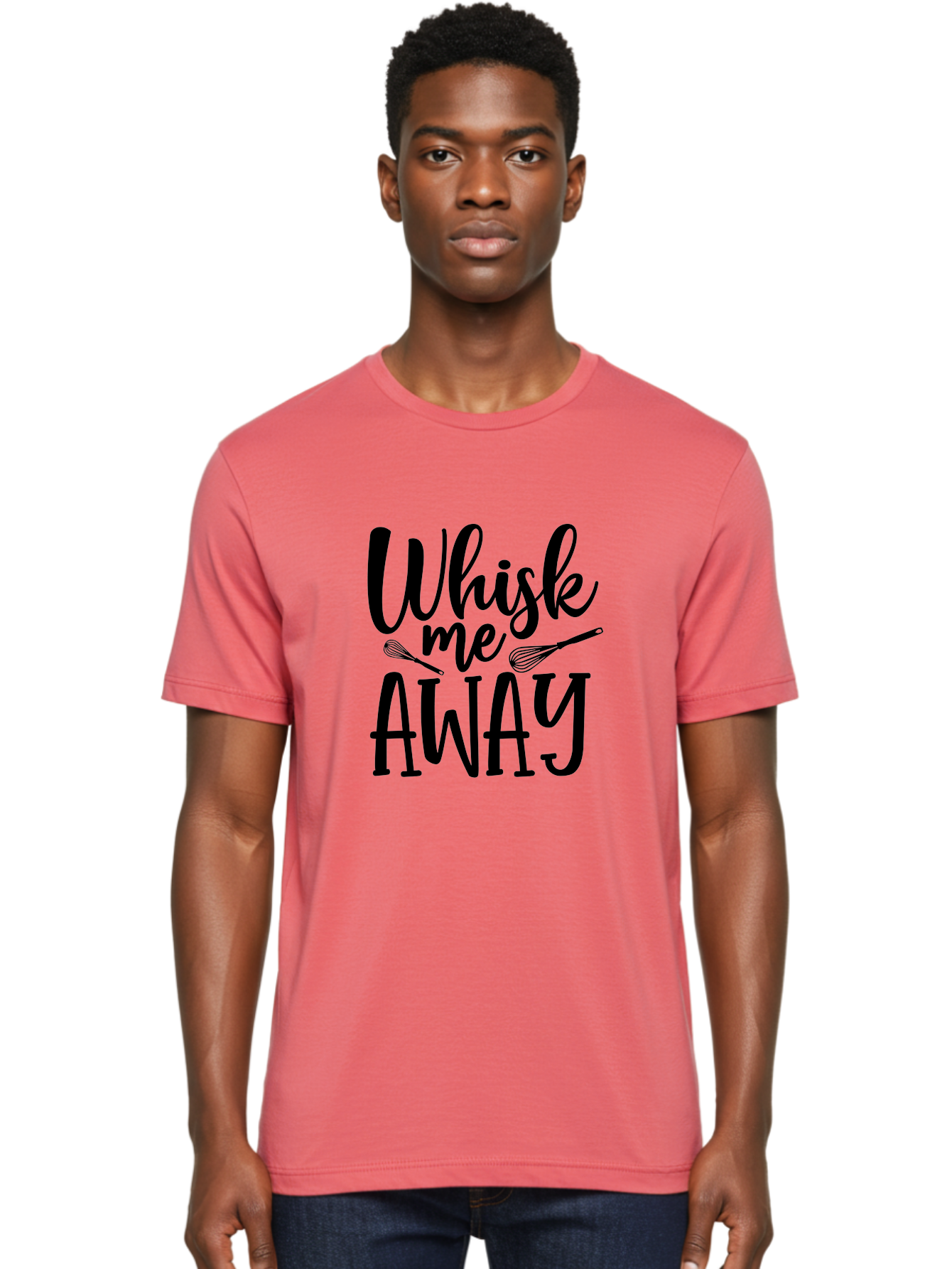 Whisk-Me-Away Men'S Graphic Tee, 100% Cotton, Comfortable Casual Summer Wear, Machine Washable, Baking Inspiration, Cooking Quotes, Kitchen Utensils, Whisk Illustrations, Fun Phrases, Clever Sayings, Culinary Humor, Creative Typography Aab595 4