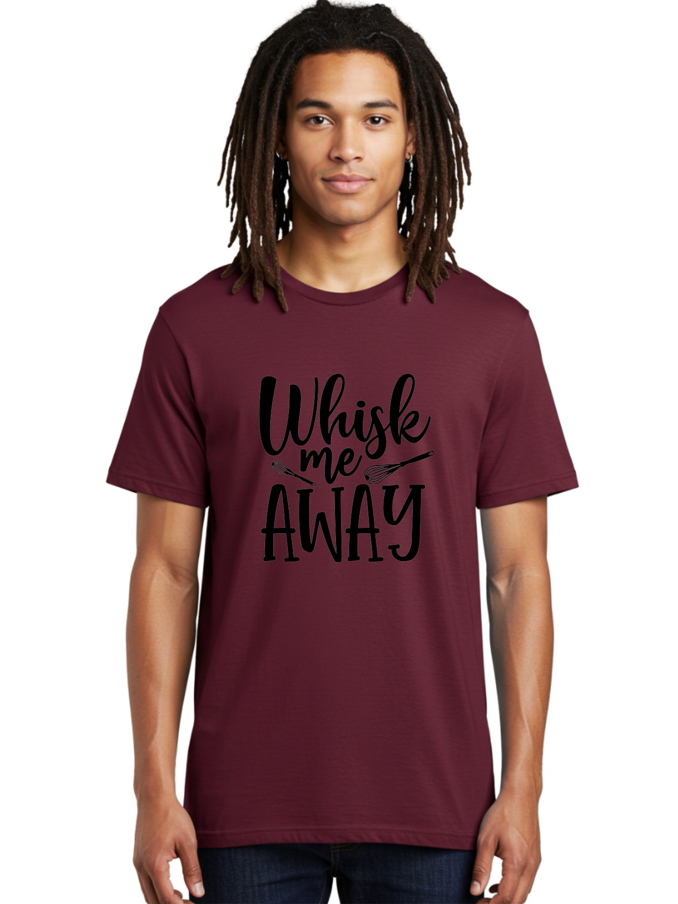 Whisk-Me-Away Men'S Graphic Tee, 100% Cotton, Comfortable Casual Summer Wear, Machine Washable, Baking Inspiration, Cooking Quotes, Kitchen Utensils, Whisk Illustrations, Fun Phrases, Clever Sayings, Culinary Humor, Creative Typography Aab595 26