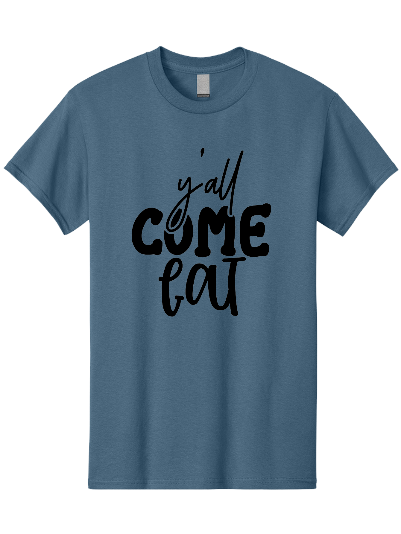 Y-All-Come-Eat-1 Men'S Graphic Tee, 100% Cotton, Comfortable Casual Summer Wear, Machine Washable, Y'All Come Eat, Southern Hospitality, Food Invitation, Casual Dining, Rustic Charm, Welcoming Phrase, Restaurant Sign, Country Style Aab596 13