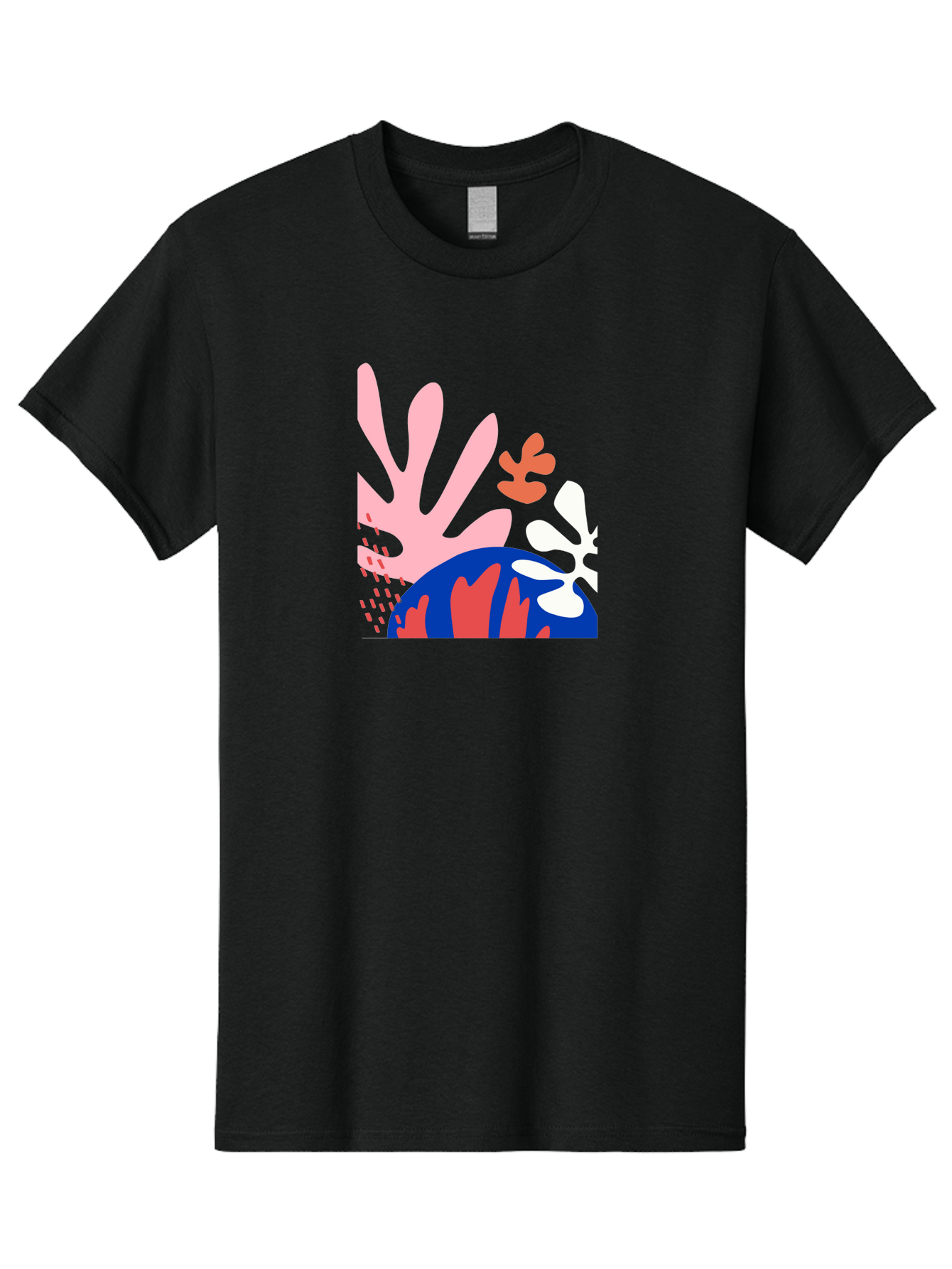 Abstract-Art Men'S Graphic Tee, 100% Cotton, Comfortable Casual Summer Wear, Machine Washable, Abstract Floral Design, Vibrant Colors, Playful Patterns, Blue And Red Globe, Pink Background, Yellow Rectangle, Modern Art, Creative Graphic Aab600 29