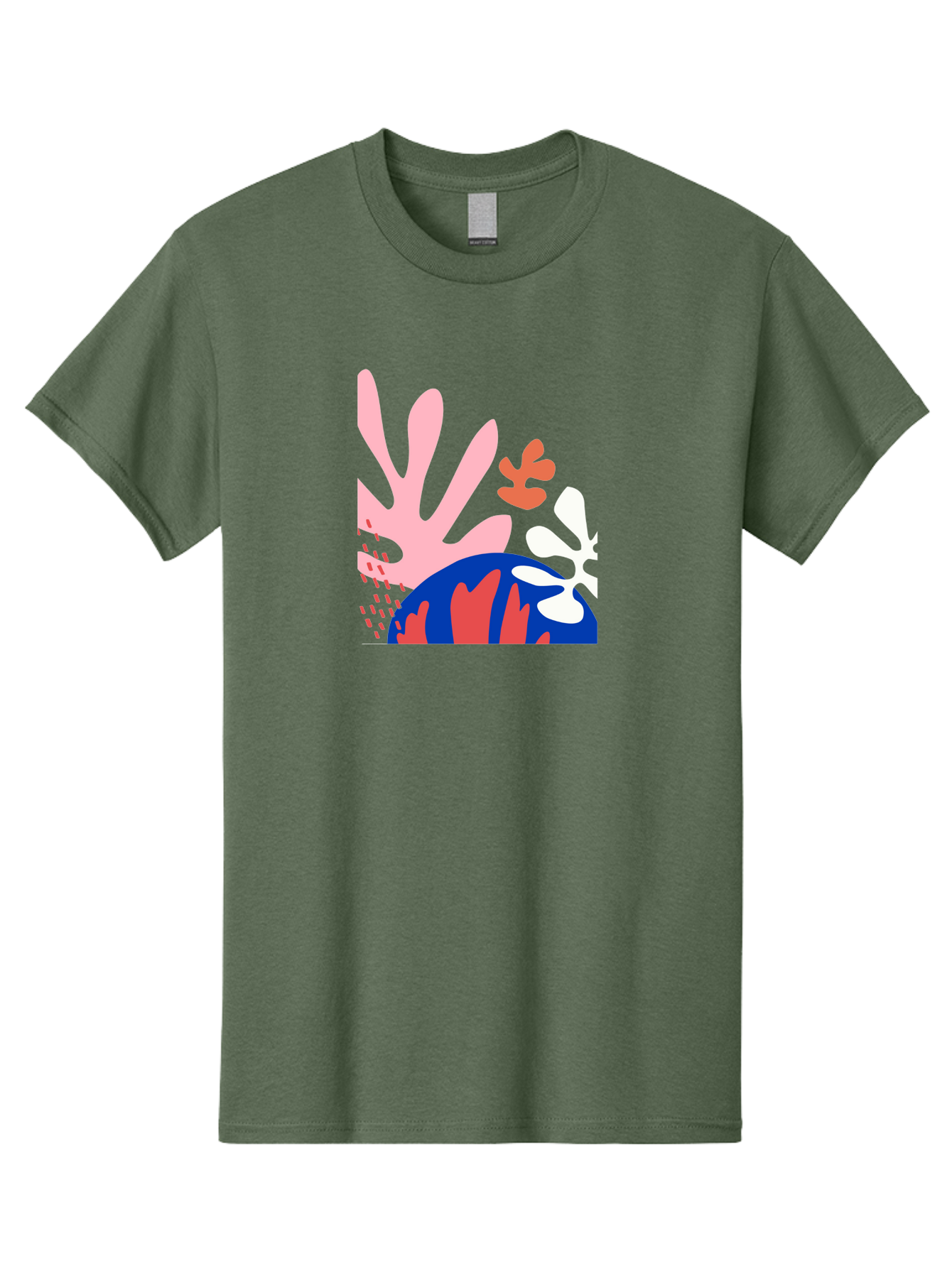 Abstract-Art Men'S Graphic Tee, 100% Cotton, Comfortable Casual Summer Wear, Machine Washable, Abstract Floral Design, Vibrant Colors, Playful Patterns, Blue And Red Globe, Pink Background, Yellow Rectangle, Modern Art, Creative Graphic Aab600 13