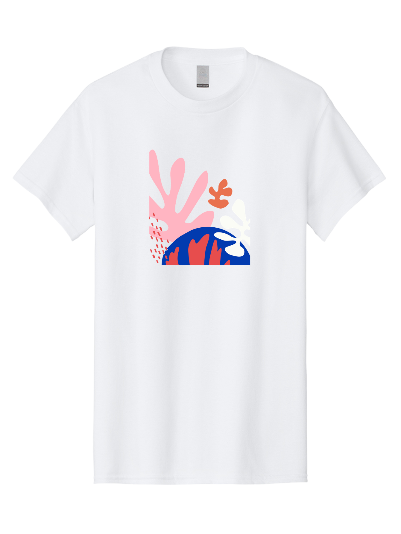 Abstract-Art Men'S Graphic Tee, 100% Cotton, Comfortable Casual Summer Wear, Machine Washable, Abstract Floral Design, Vibrant Colors, Playful Patterns, Blue And Red Globe, Pink Background, Yellow Rectangle, Modern Art, Creative Graphic Aab600 7