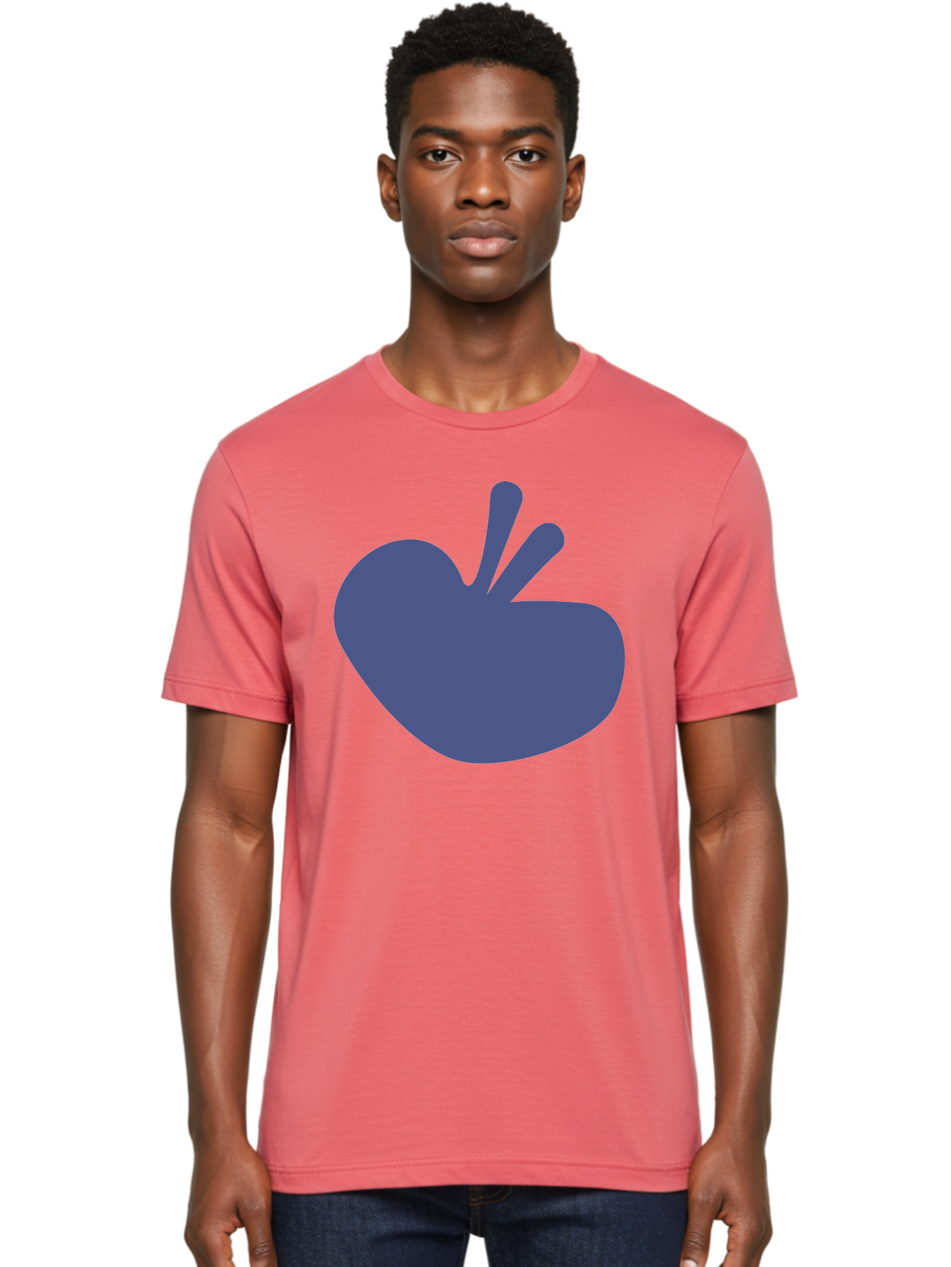 Hand-Heart Men'S Graphic Tee, 100% Cotton, Comfortable Casual Summer Wear, Machine Washable, Hand Gesture, Two Fingers Up, Peace Sign, Friendship Symbol, Love, Care, Affection, Kindness, Peace Aab620 8