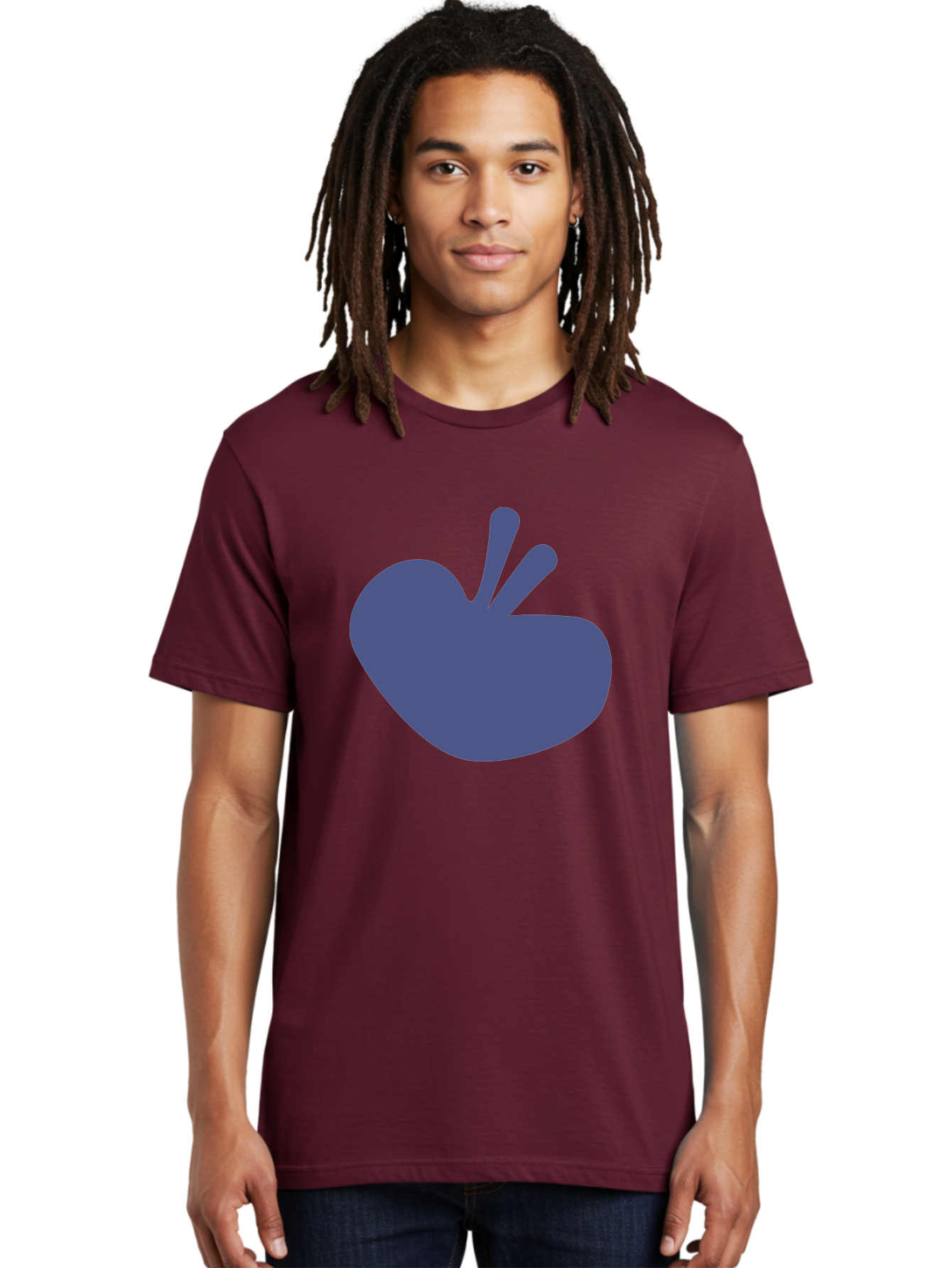 Hand-Heart Men'S Graphic Tee, 100% Cotton, Comfortable Casual Summer Wear, Machine Washable, Hand Gesture, Two Fingers Up, Peace Sign, Friendship Symbol, Love, Care, Affection, Kindness, Peace Aab620 4
