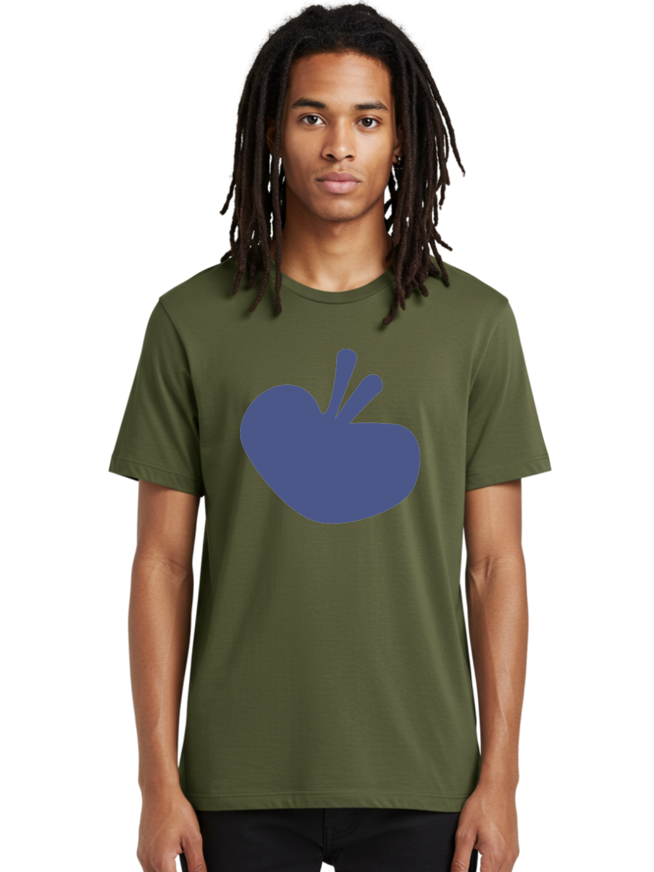 Hand-Heart Men'S Graphic Tee, 100% Cotton, Comfortable Casual Summer Wear, Machine Washable, Hand Gesture, Two Fingers Up, Peace Sign, Friendship Symbol, Love, Care, Affection, Kindness, Peace Aab620 14