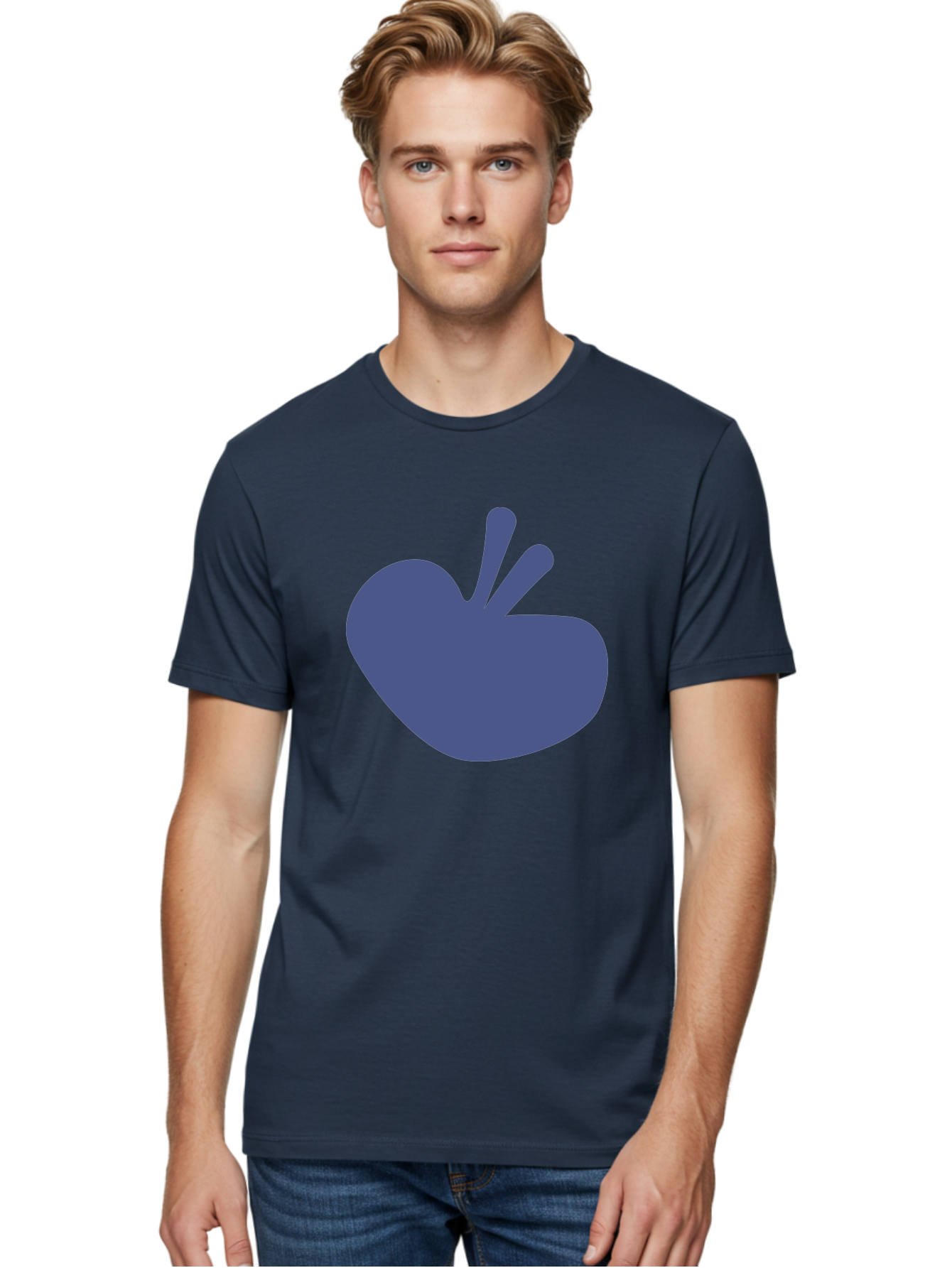 Hand-Heart Men'S Graphic Tee, 100% Cotton, Comfortable Casual Summer Wear, Machine Washable, Hand Gesture, Two Fingers Up, Peace Sign, Friendship Symbol, Love, Care, Affection, Kindness, Peace Aab620 22