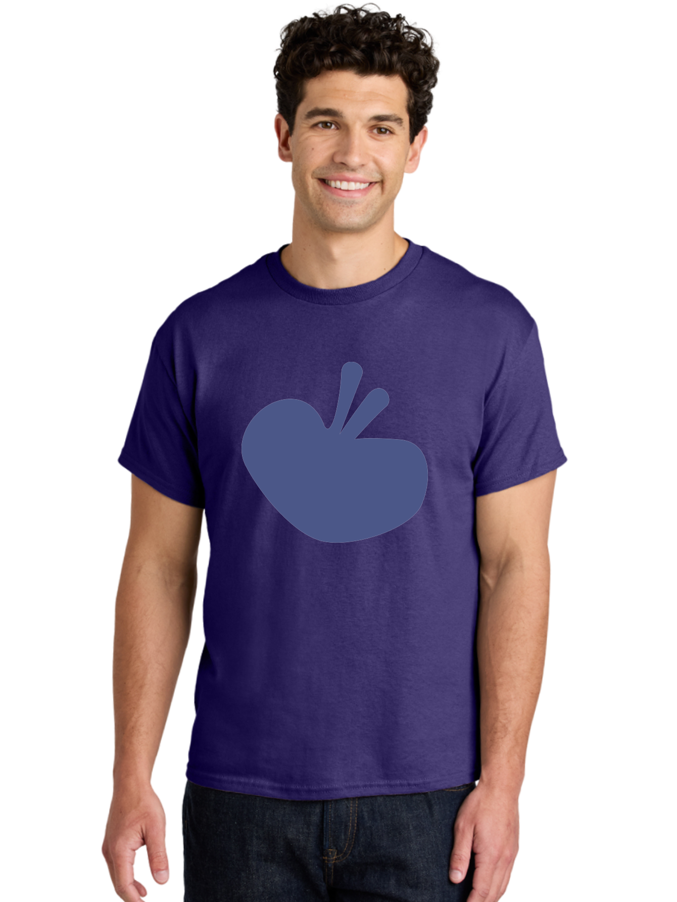Hand-Heart Men'S Graphic Tee, 100% Cotton, Comfortable Casual Summer Wear, Machine Washable, Hand Gesture, Two Fingers Up, Peace Sign, Friendship Symbol, Love, Care, Affection, Kindness, Peace Aab620 30