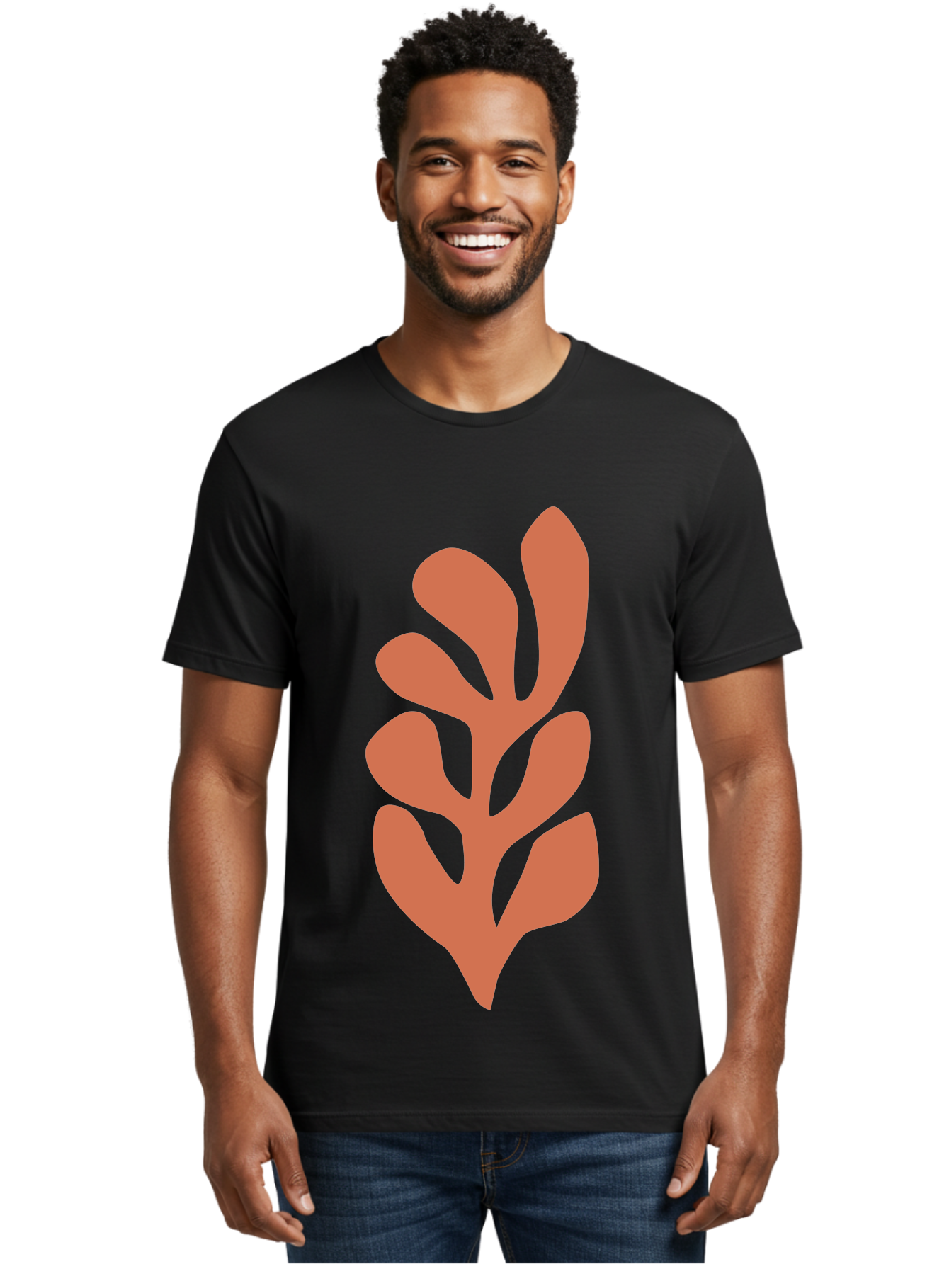 Seaweed-Silhouette-1 Men'S Graphic Tee, 100% Cotton, Comfortable Casual Summer Wear, Machine Washable, Pink Seaweed Illustration, Coral Reef, Ocean Flora, Underwater Plants, Aquatic Life, Coral Seaweed Aab633 30