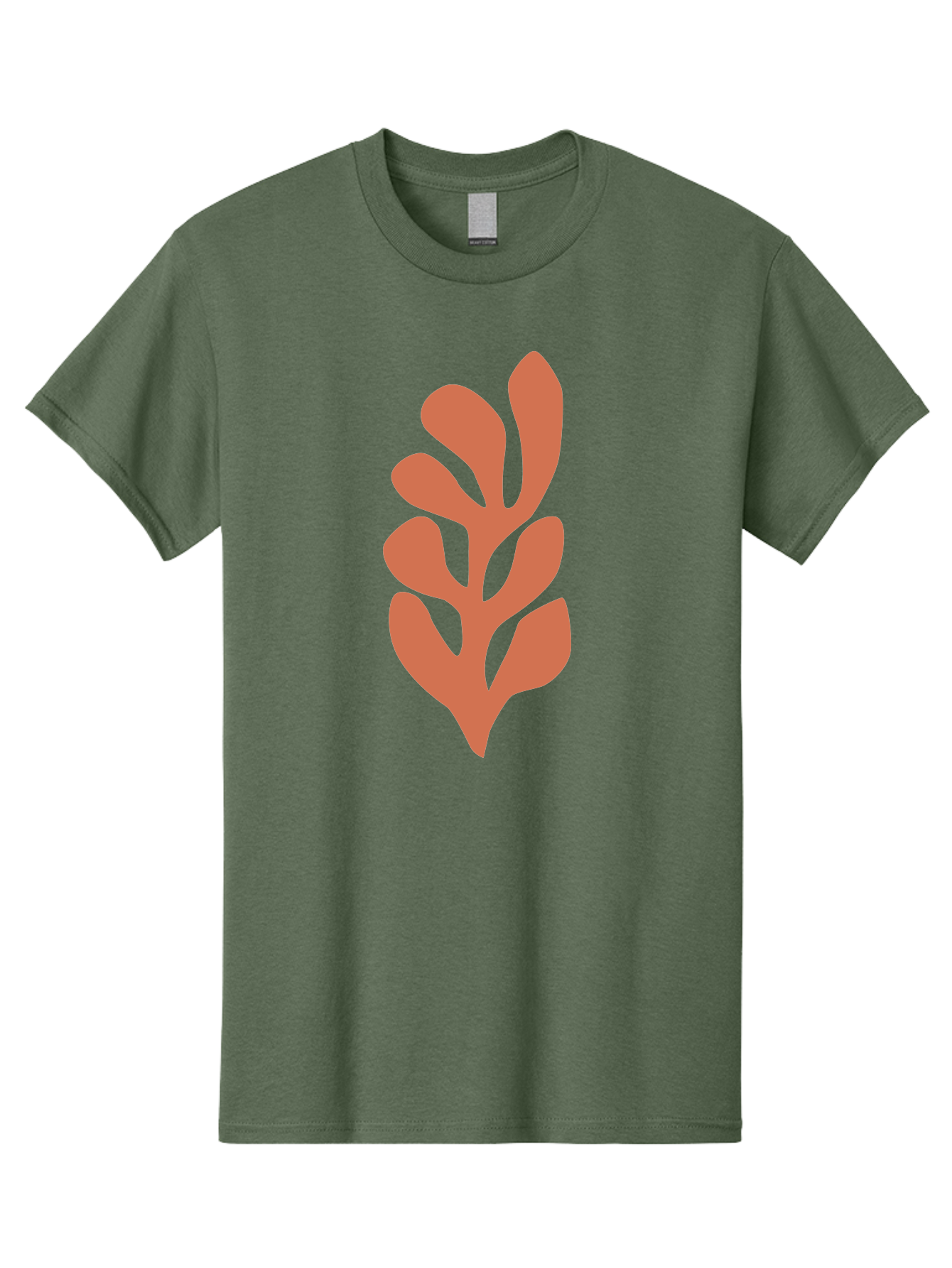 Seaweed-Silhouette-1 Men'S Graphic Tee, 100% Cotton, Comfortable Casual Summer Wear, Machine Washable, Pink Seaweed Illustration, Coral Reef, Ocean Flora, Underwater Plants, Aquatic Life, Coral Seaweed Aab633 3