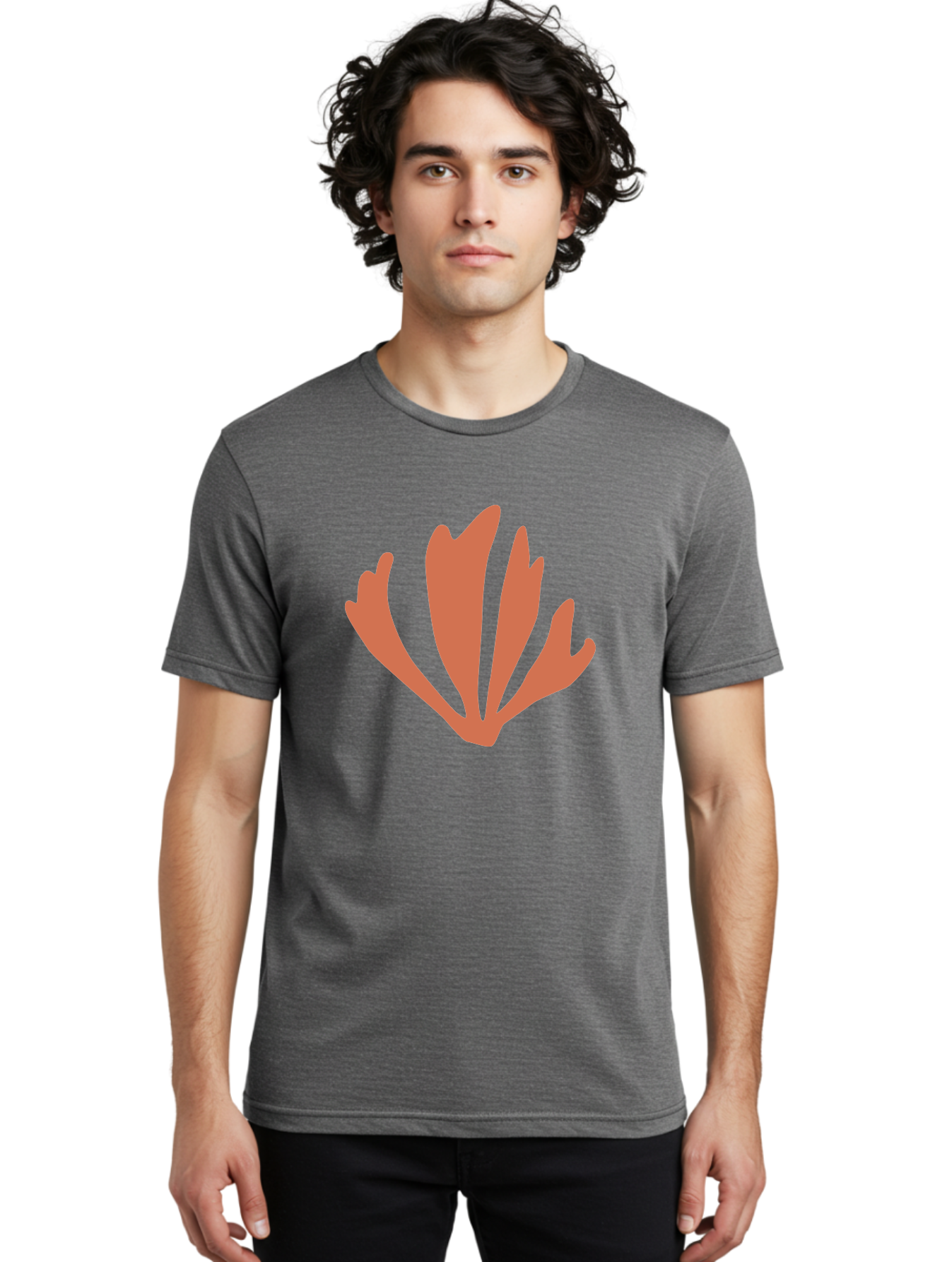 Tulip Men'S Graphic Tee, 100% Cotton, Comfortable Casual Summer Wear, Machine Washable, Tulip Flower, Red Petals, Abstract Floral Design, Simple Shape, Minimalist Art, Digital Illustration, Flower Symbol Aab637 16