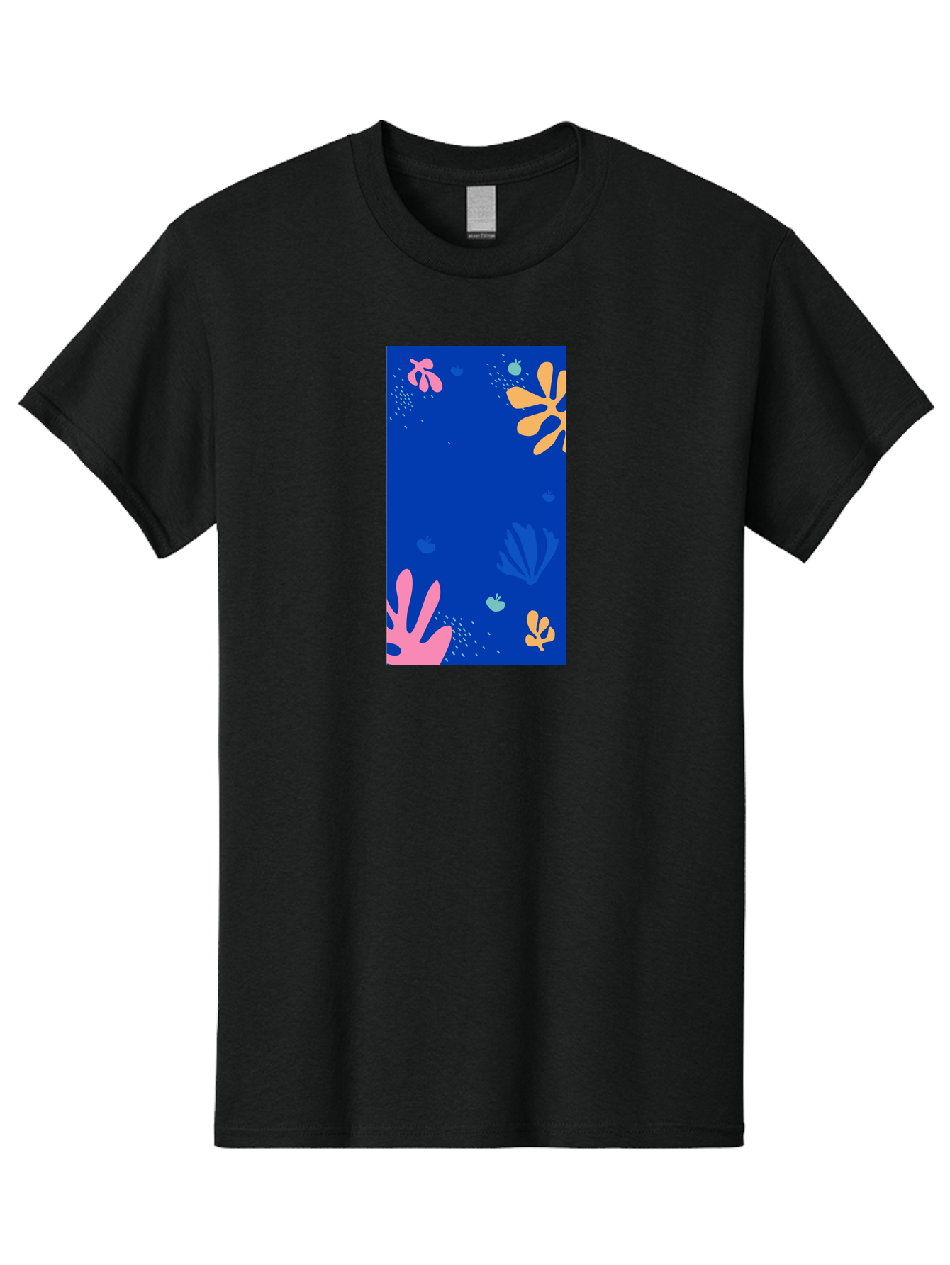 Underwater-Florals Men'S Graphic Tee, 100% Cotton, Comfortable Casual Summer Wear, Machine Washable, Underwater Scene, Colorful Flowers, Coral, Aquatic Plants, Ocean Life, Vibrant Colors, Whimsical Design, Digital Art, Floral Pattern, Aab638 11