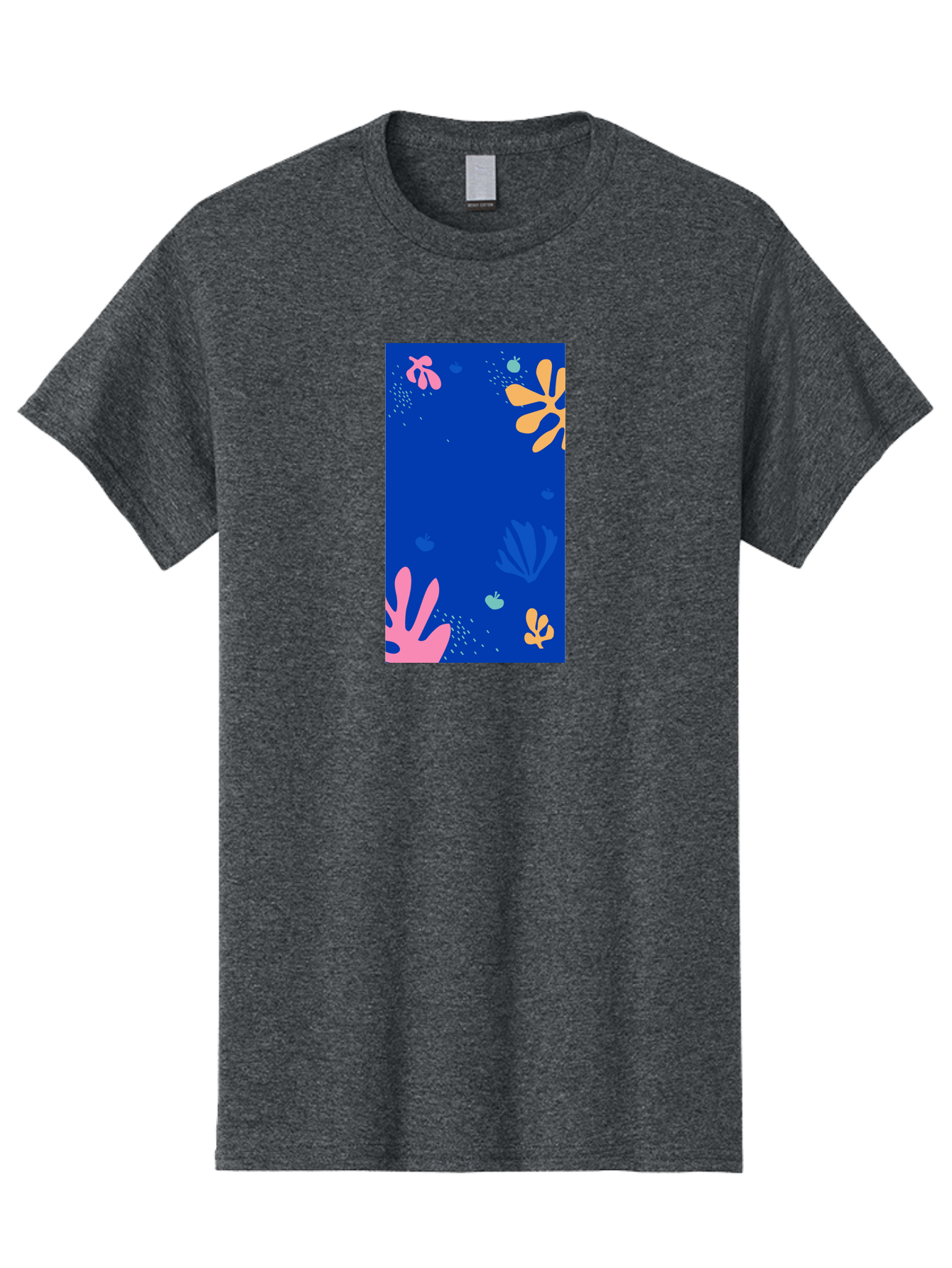 Underwater-Florals Men'S Graphic Tee, 100% Cotton, Comfortable Casual Summer Wear, Machine Washable, Underwater Scene, Colorful Flowers, Coral, Aquatic Plants, Ocean Life, Vibrant Colors, Whimsical Design, Digital Art, Floral Pattern, Aab638 17