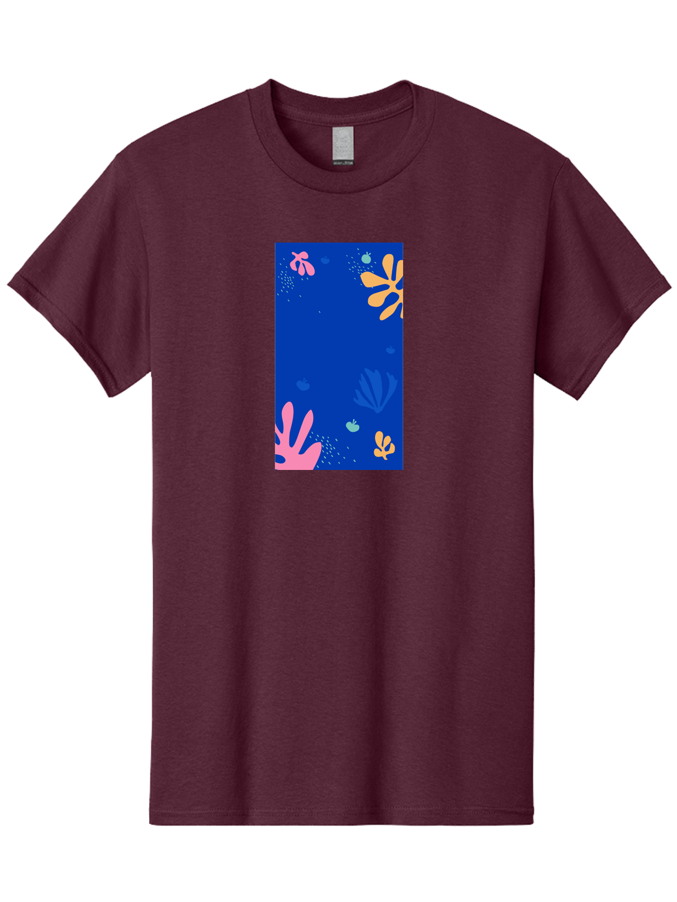 Underwater-Florals Men'S Graphic Tee, 100% Cotton, Comfortable Casual Summer Wear, Machine Washable, Underwater Scene, Colorful Flowers, Coral, Aquatic Plants, Ocean Life, Vibrant Colors, Whimsical Design, Digital Art, Floral Pattern, Aab638 29