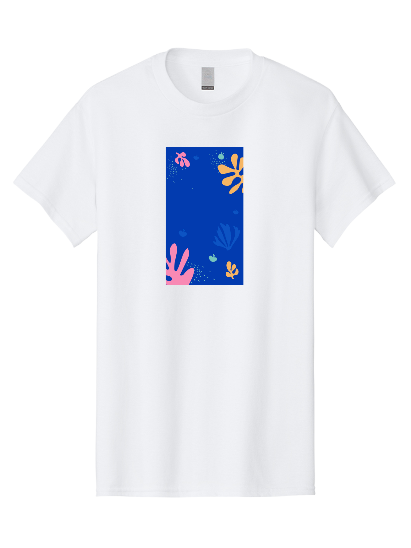 Underwater-Florals Men'S Graphic Tee, 100% Cotton, Comfortable Casual Summer Wear, Machine Washable, Underwater Scene, Colorful Flowers, Coral, Aquatic Plants, Ocean Life, Vibrant Colors, Whimsical Design, Digital Art, Floral Pattern, Aab638 19